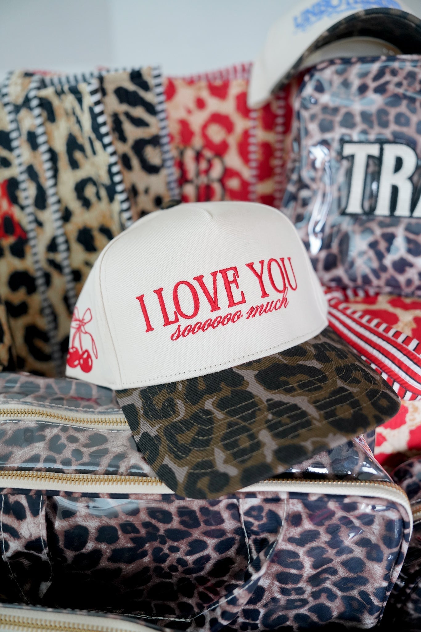 KenzKustomz I Love You Sooooo Much - Leopard Vintage Hat