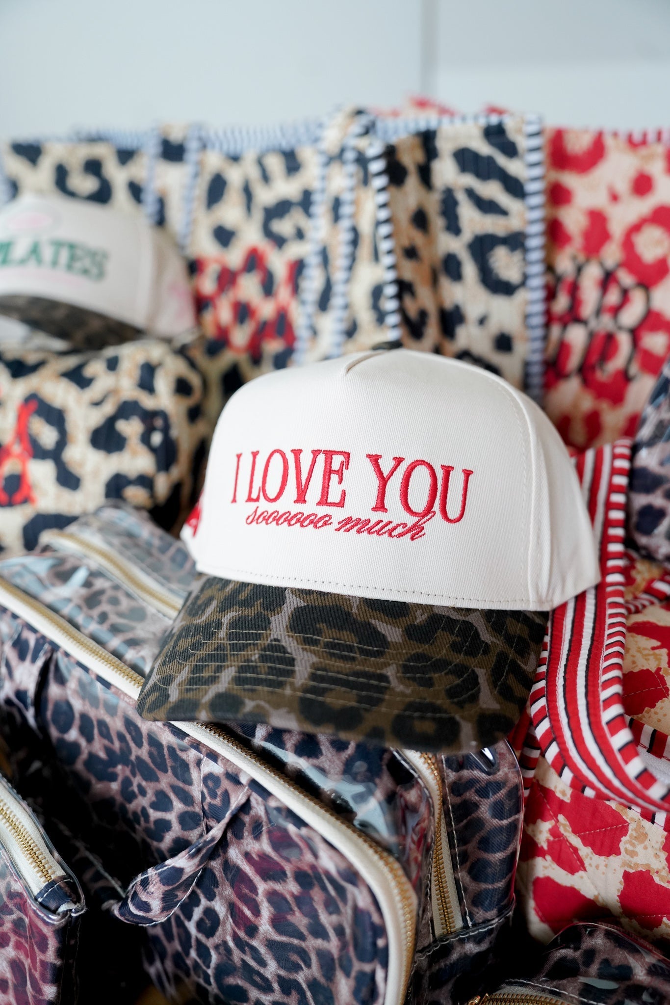 KenzKustomz I Love You Sooooo Much - Leopard Vintage Hat