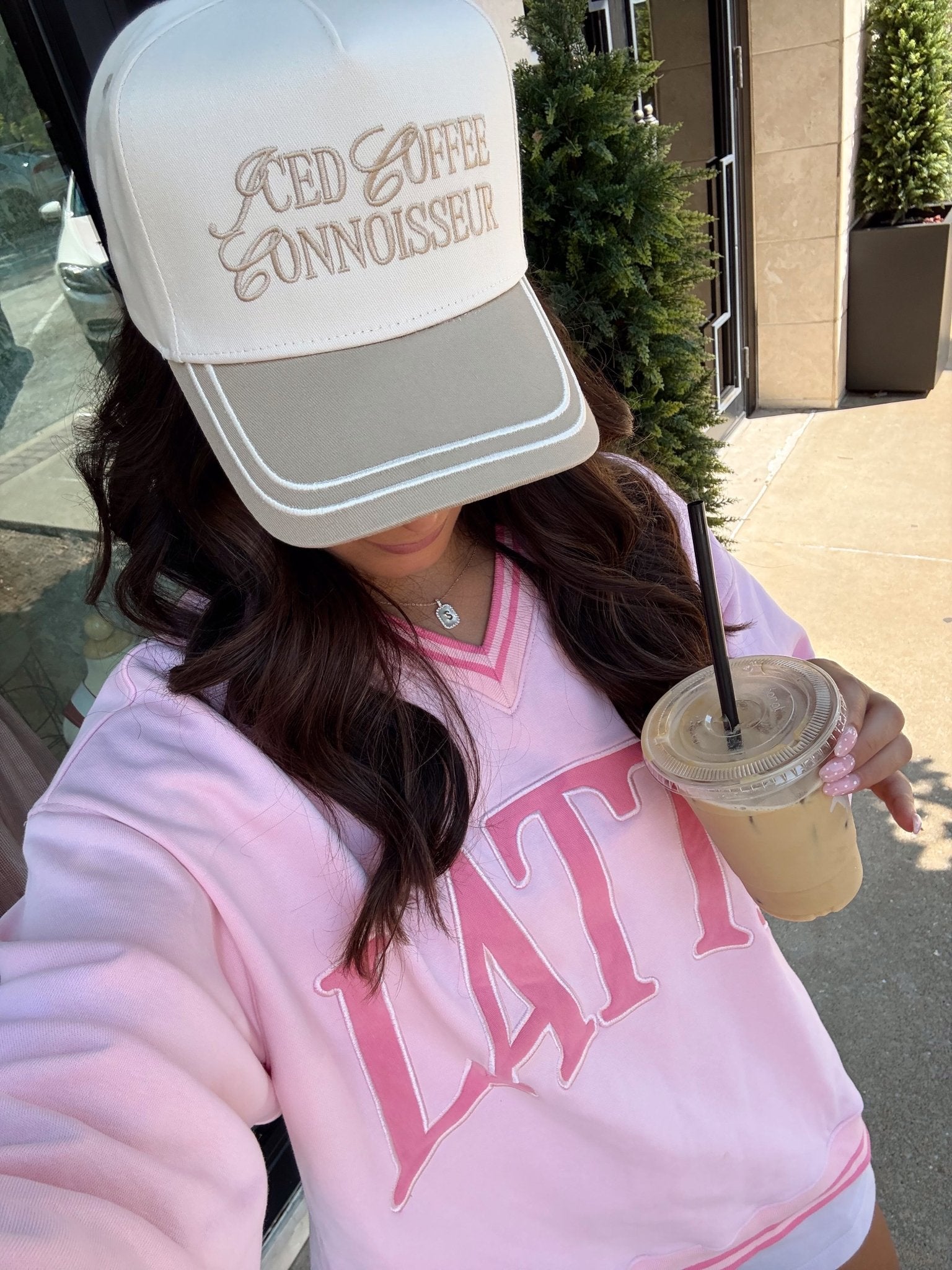 KenzKustomz Iced Coffee Connoisseur - Tan Vintage Trucker Hat