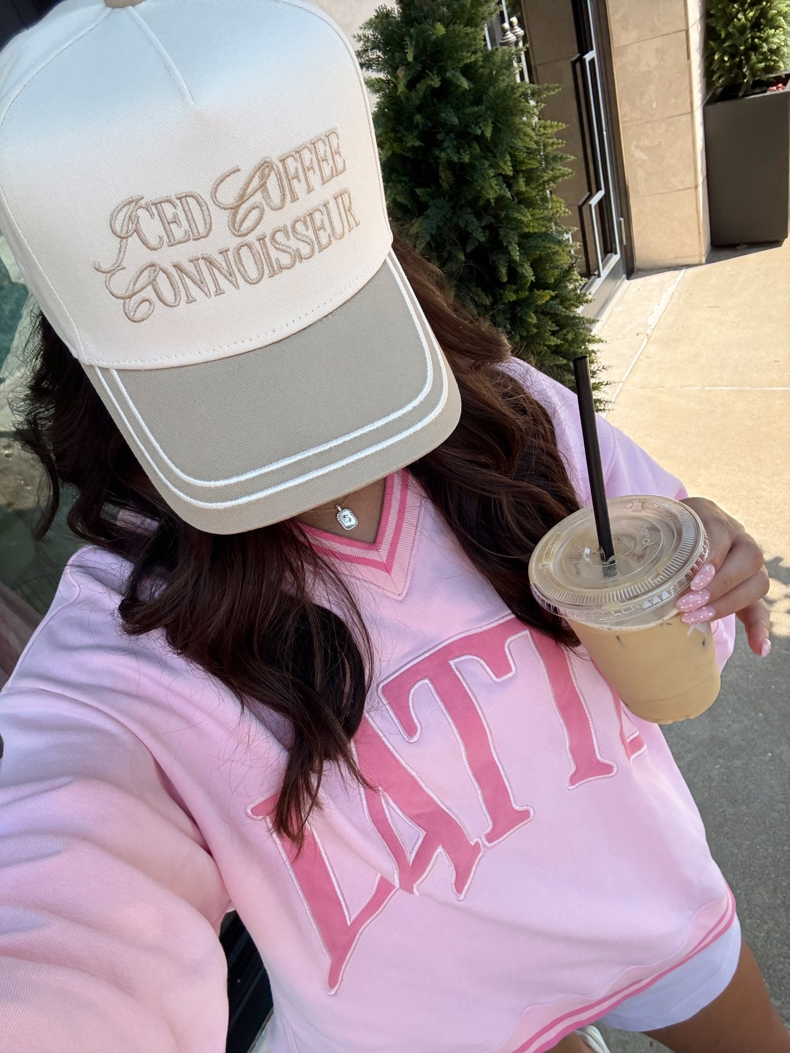 KenzKustomz Iced Coffee Connoisseur - Tan Vintage Trucker Hat