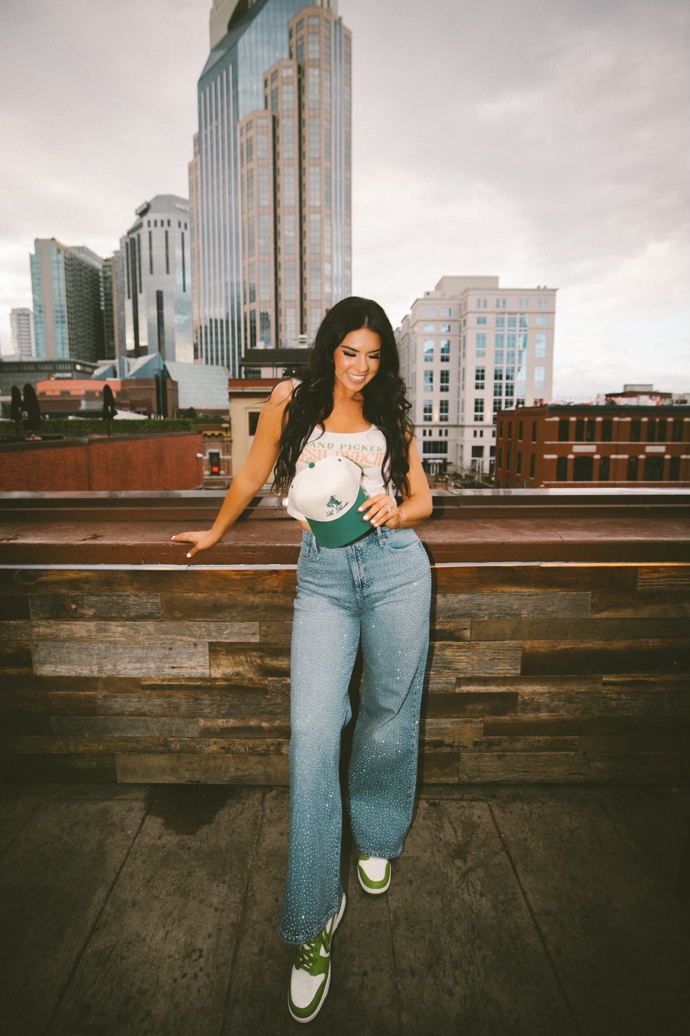 KenzKustomz Le Rodeo w Horse - Green Vintage Trucker Hat