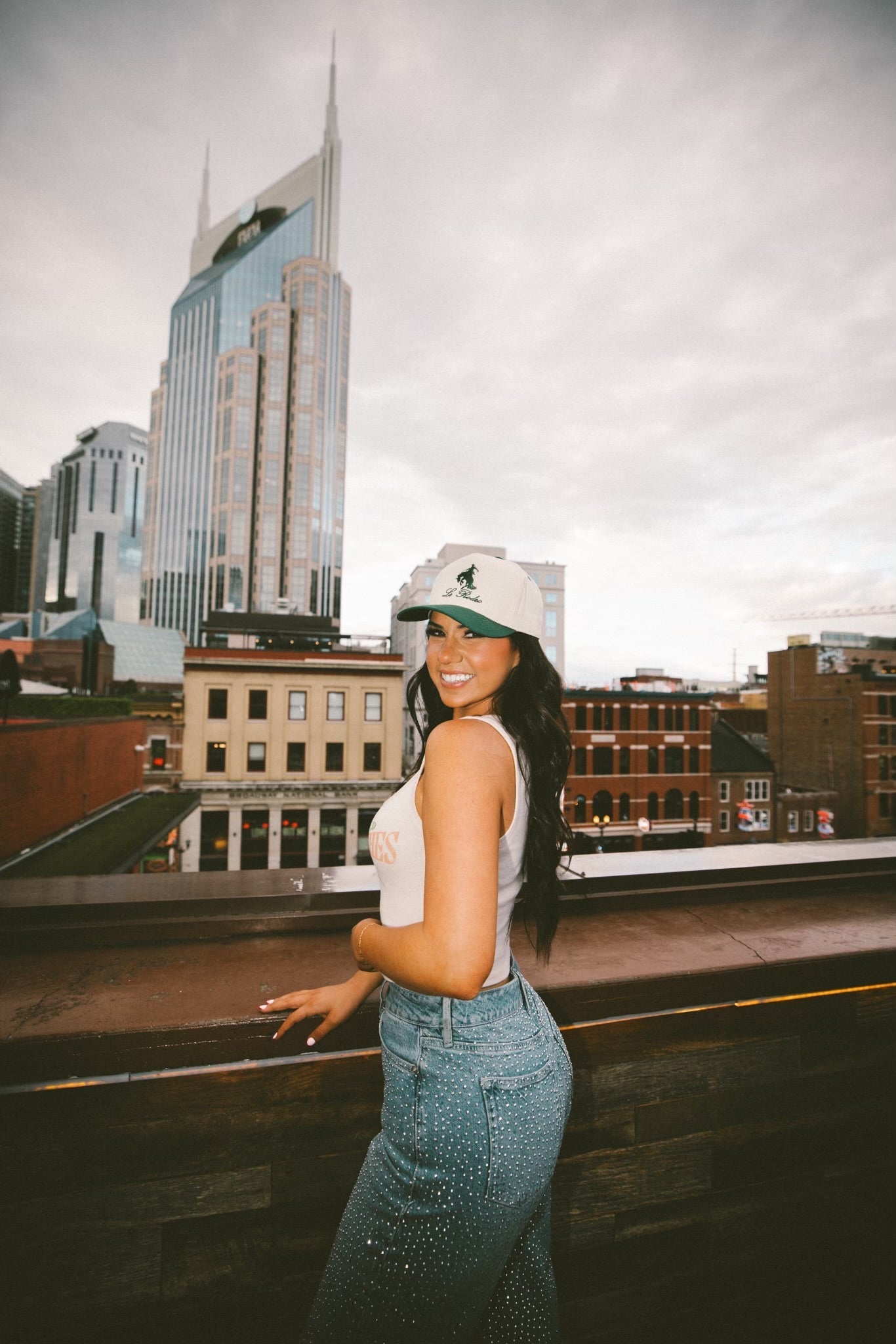 KenzKustomz Le Rodeo w Horse - Green Vintage Trucker Hat