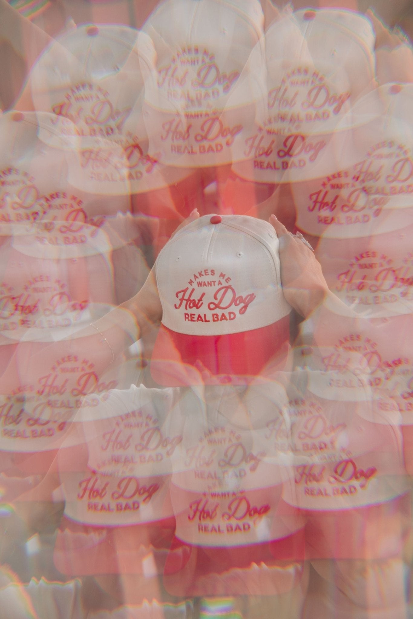 KenzKustomz Makes me Want a Hot Dog - Red Vintage Trucker Hat