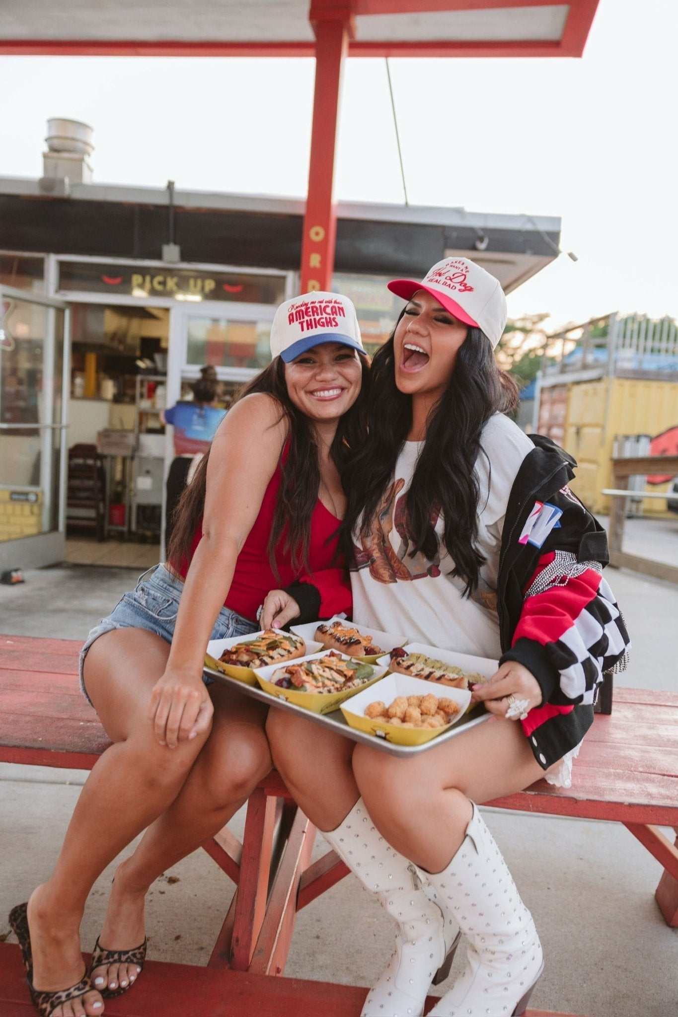 KenzKustomz Makes me Want a Hot Dog - Red Vintage Trucker Hat