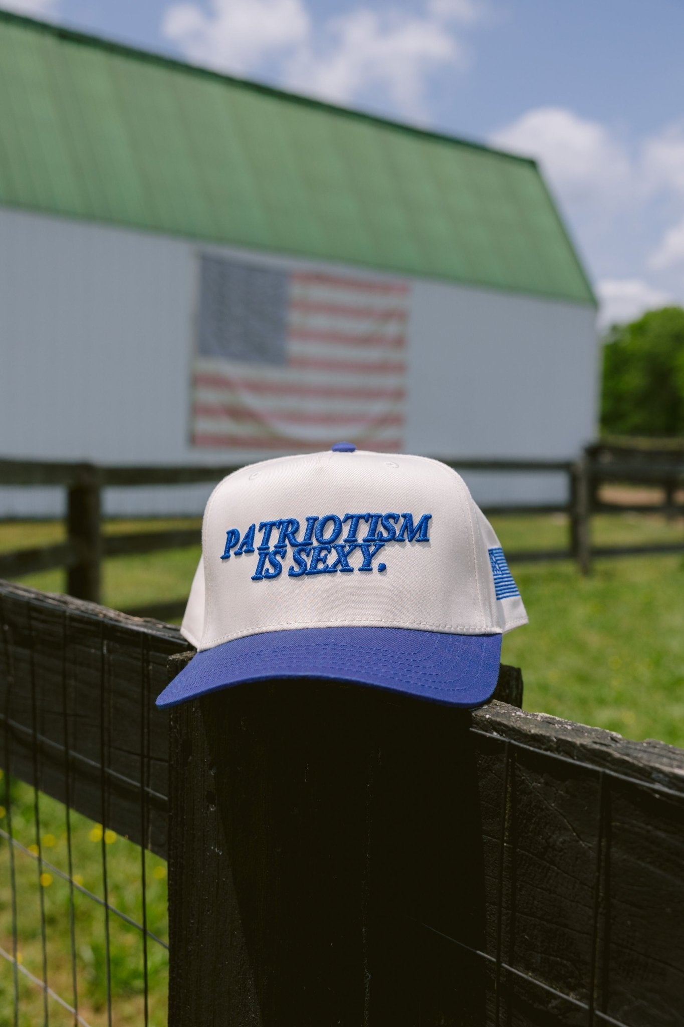 KenzKustomz Patriotism is Sexy. - Royal Blue Vintage Hat