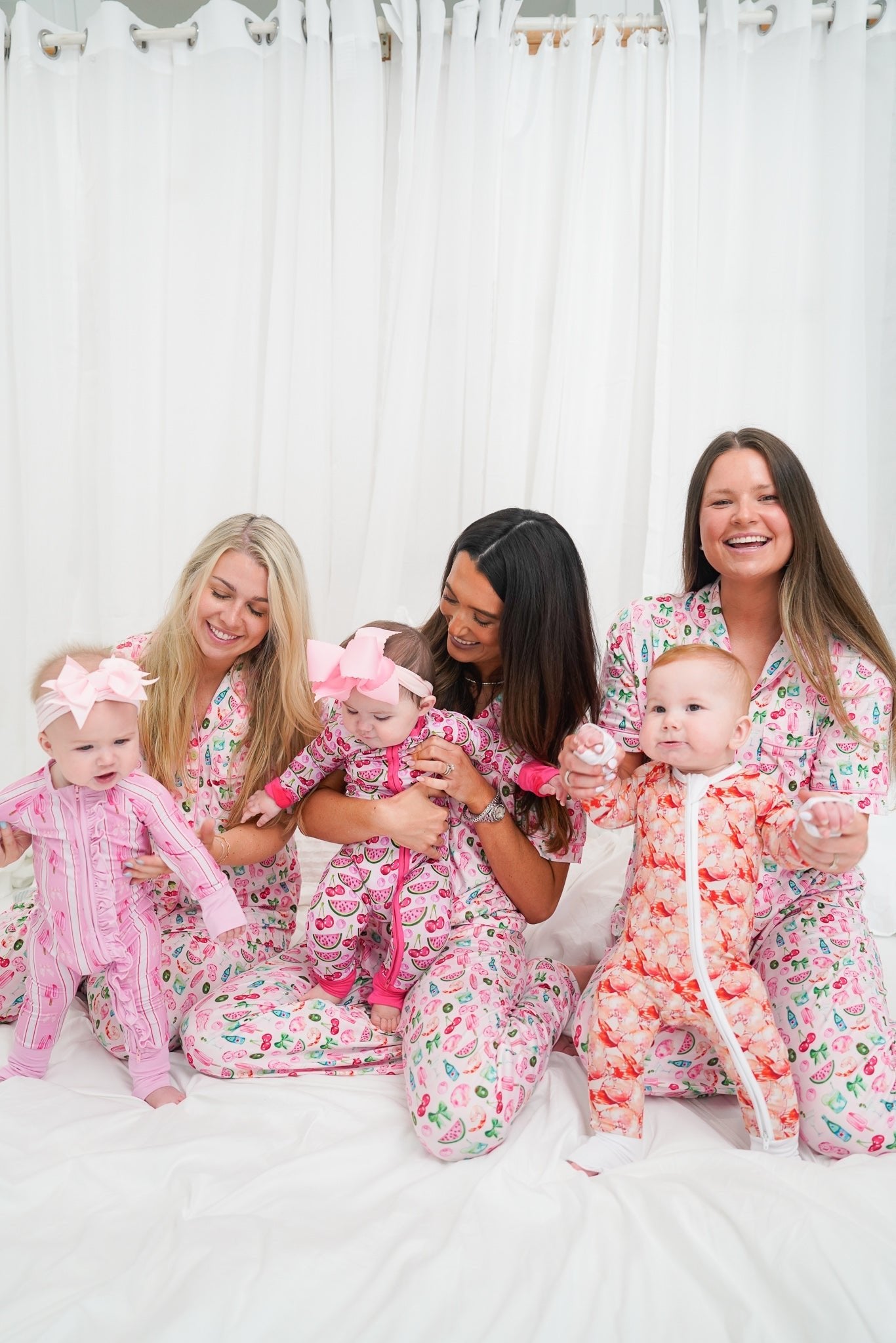 KenzKustomz Pink Summer Spritz - Short Sleeve + Pant Pajama Set