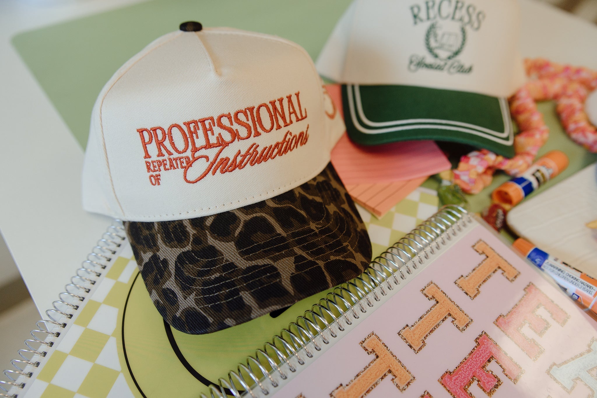 KenzKustomz Professional Repeater of Instructions - Leopard Vintage Hat