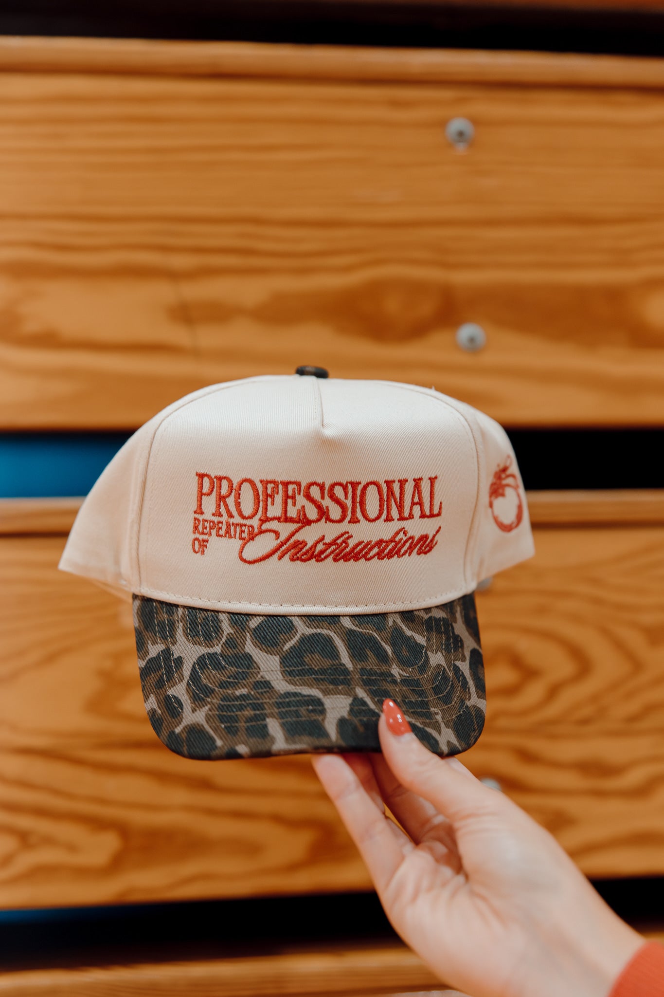 KenzKustomz Professional Repeater of Instructions - Leopard Vintage Hat