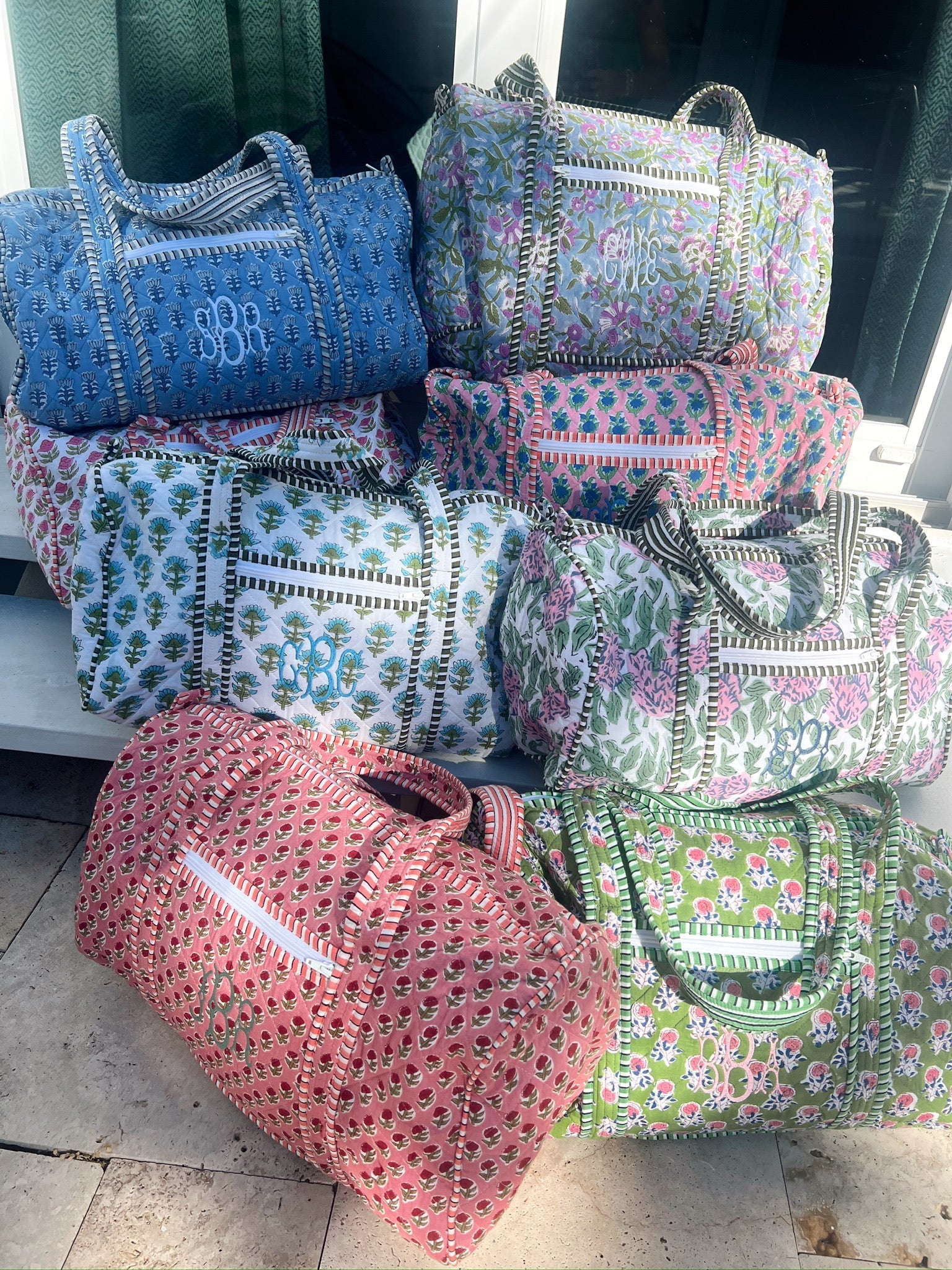 KenzKustomz Quilted Block - Print Duffel Bag