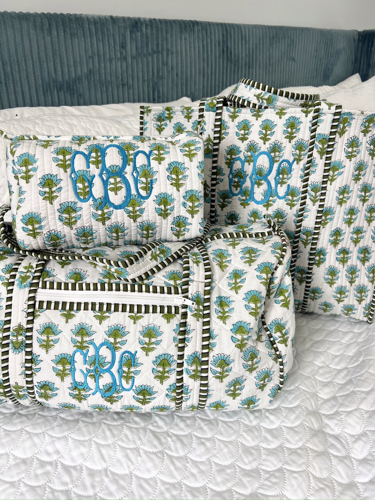 KenzKustomz Quilted Block - Print Duffel Bag