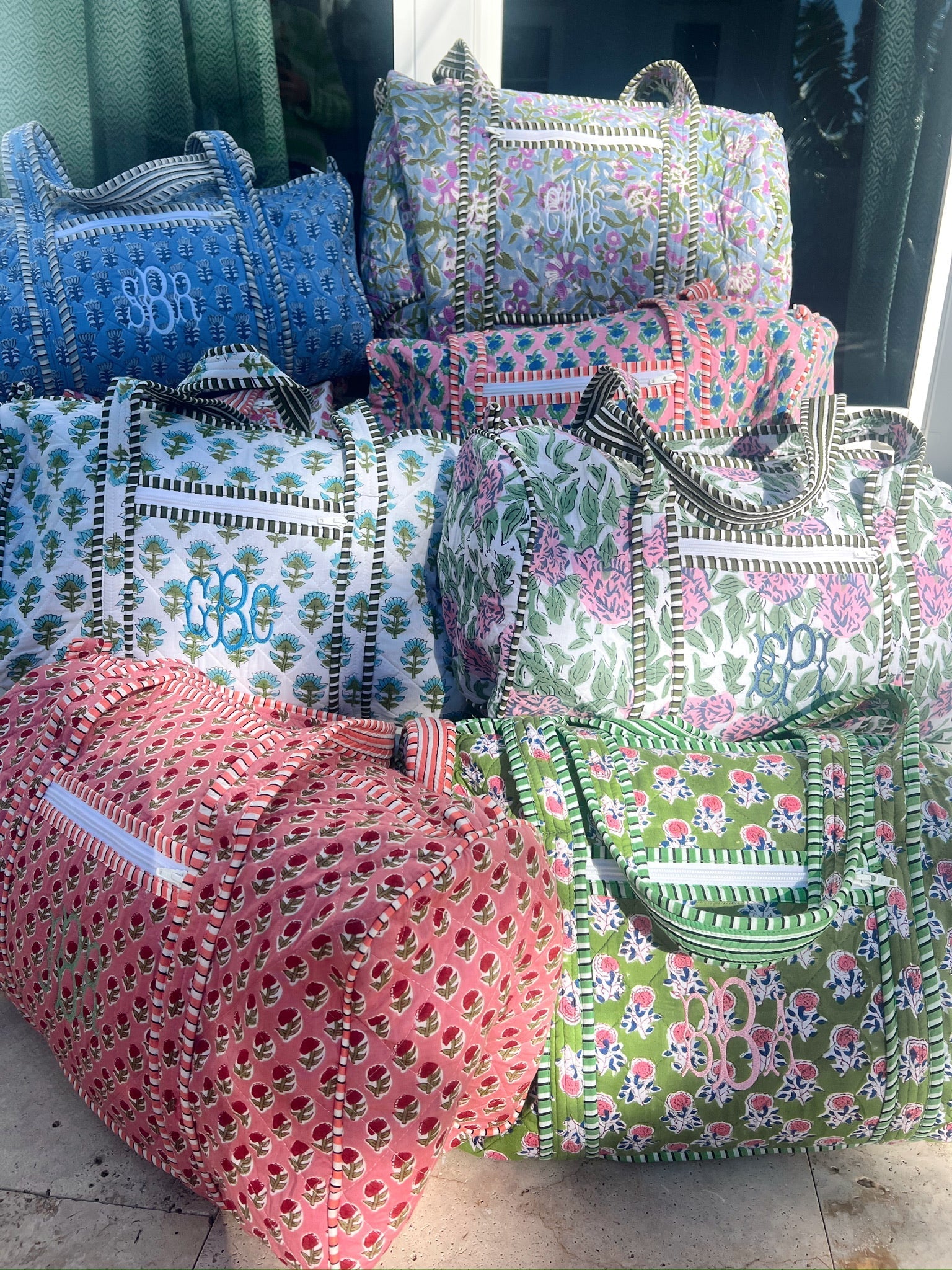 KenzKustomz Quilted Block - Print Duffel Bag