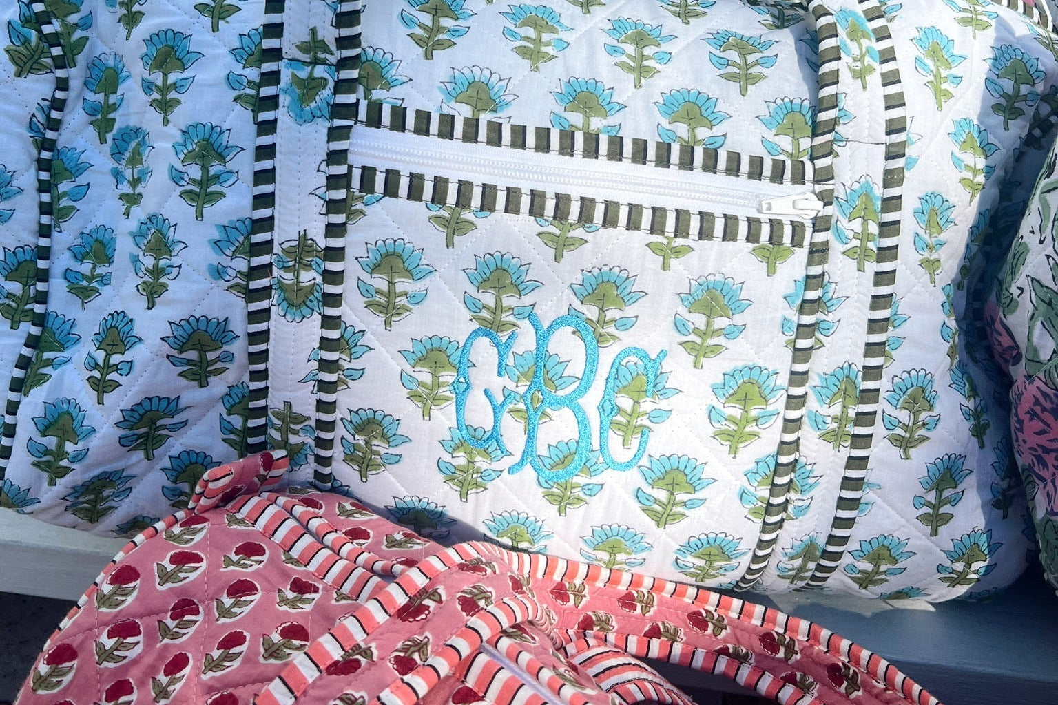 KenzKustomz Quilted Block - Print Duffel Bag