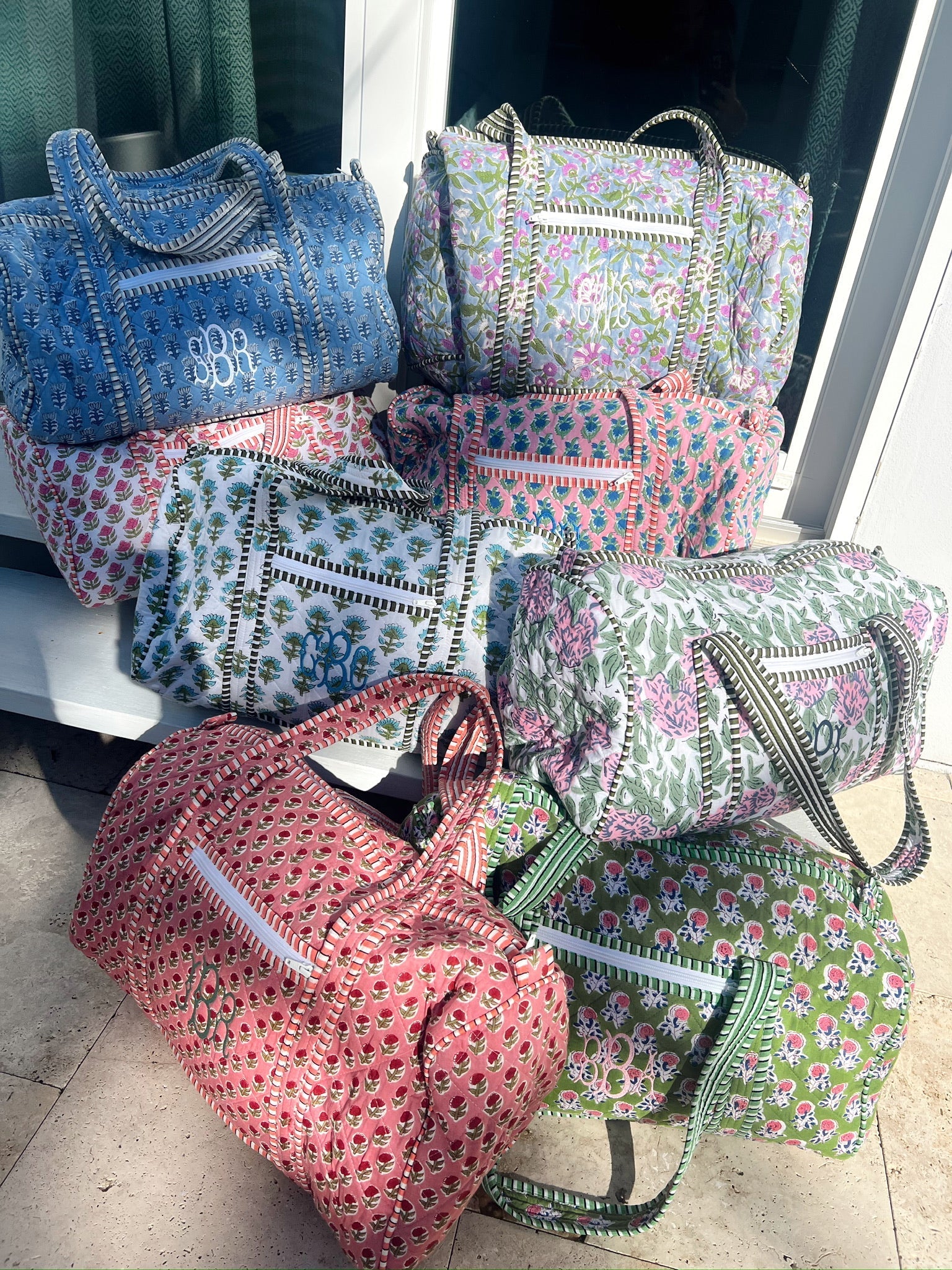 KenzKustomz Quilted Block - Print Duffel Bag