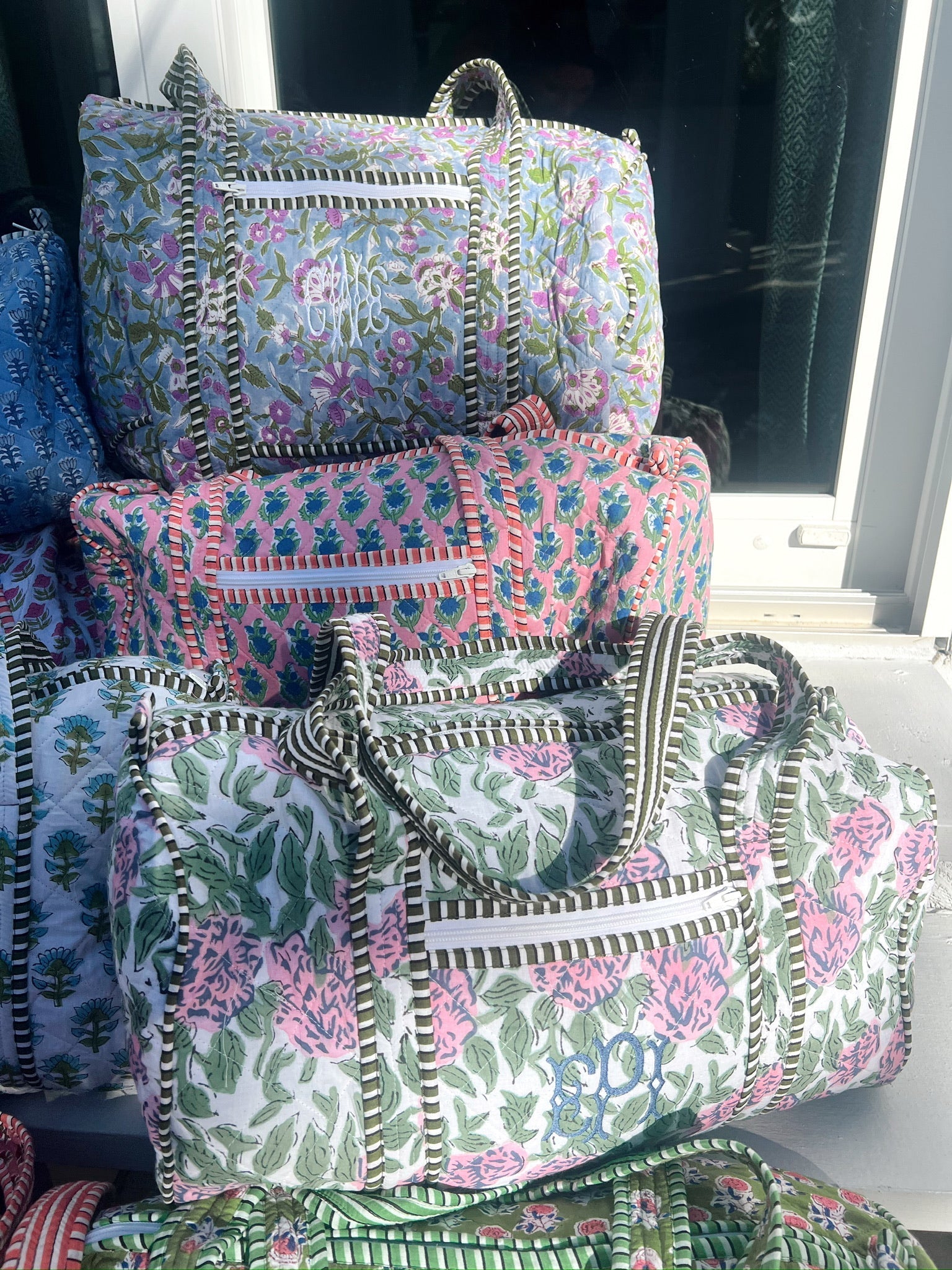 KenzKustomz Quilted Block - Print Duffel Bag
