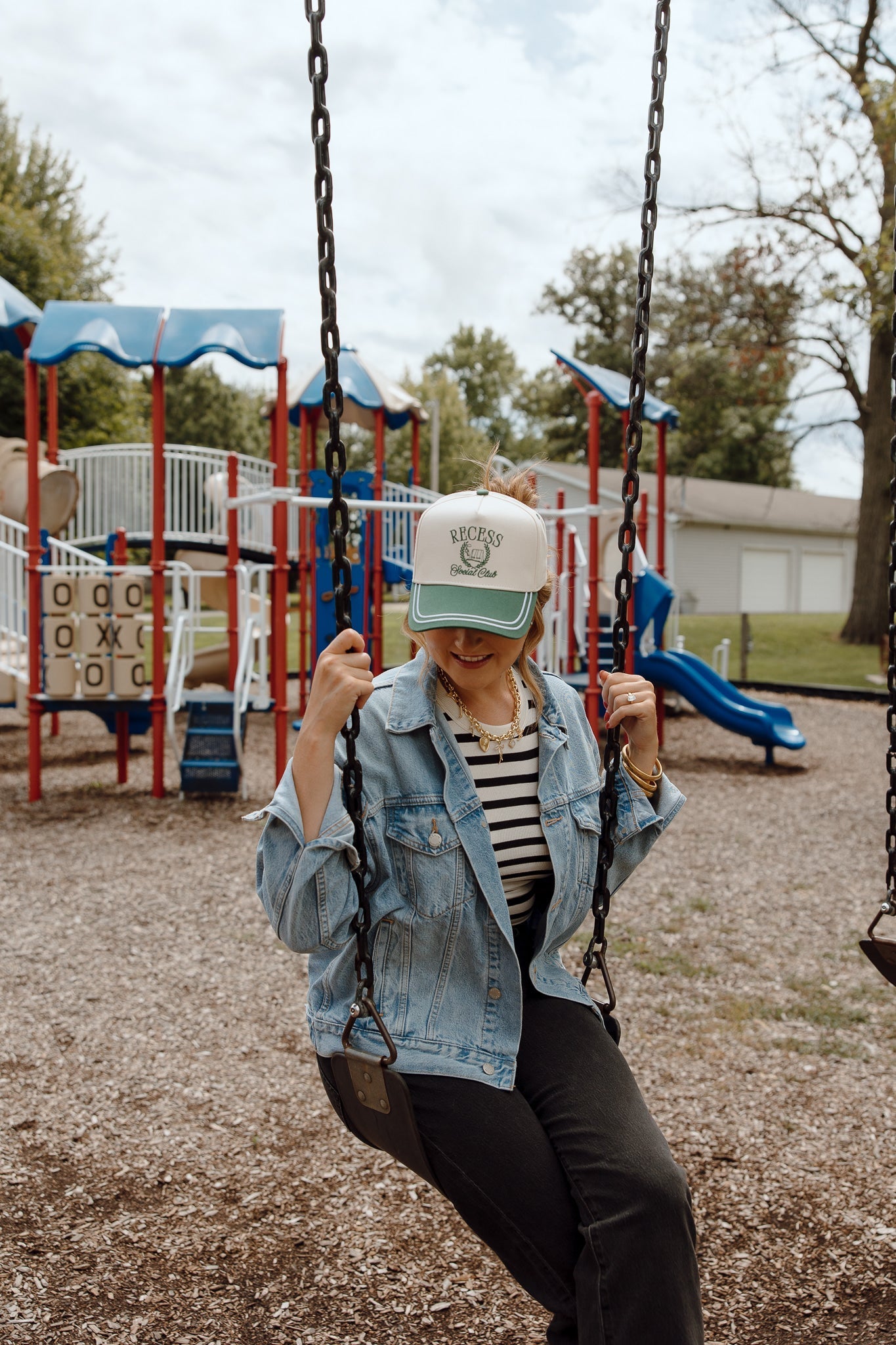 KenzKustomz Recess Social Club - Green Vintage Trucker Hat