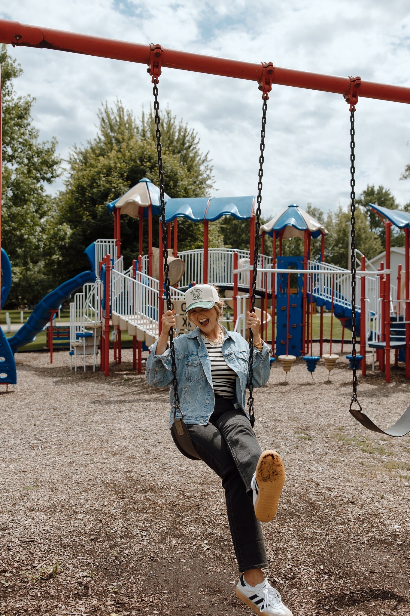 KenzKustomz Recess Social Club - Green Vintage Trucker Hat
