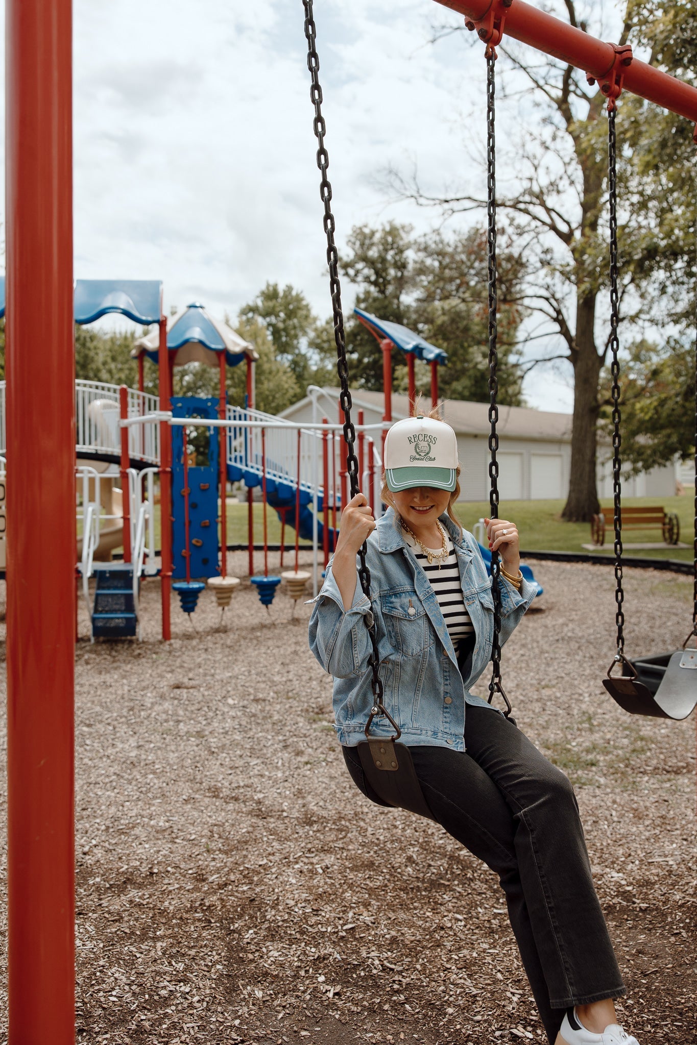 KenzKustomz Recess Social Club - Green Vintage Trucker Hat