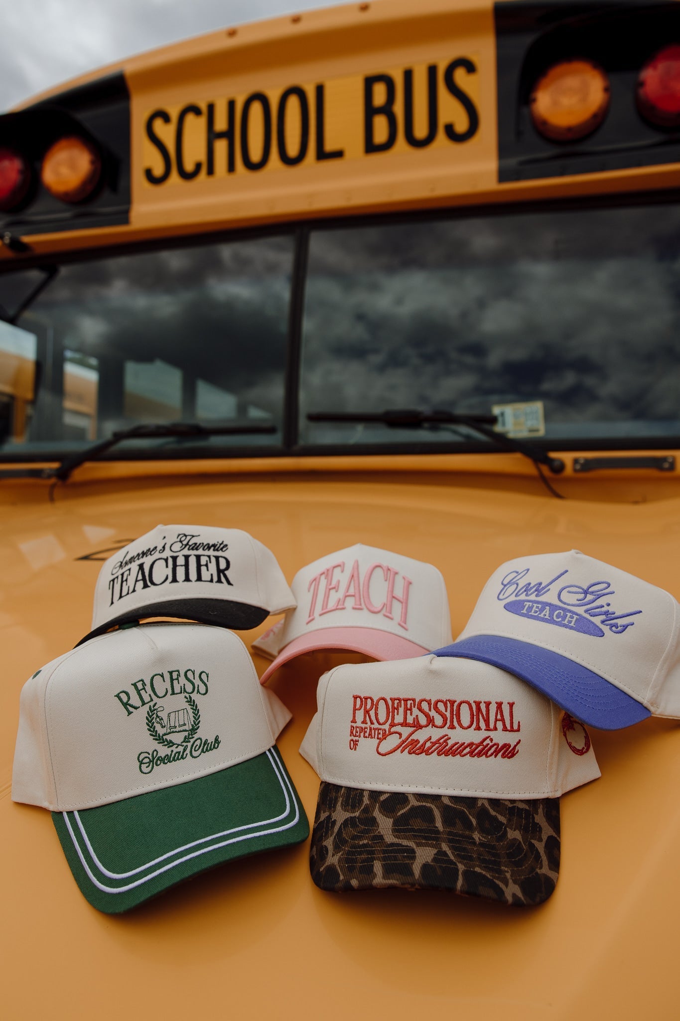 KenzKustomz Recess Social Club - Green Vintage Trucker Hat