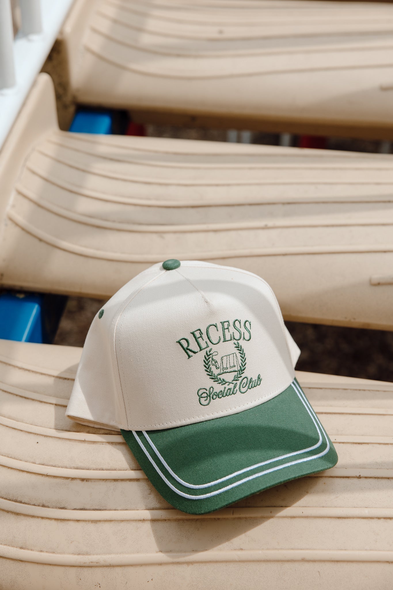 KenzKustomz Recess Social Club - Green Vintage Trucker Hat
