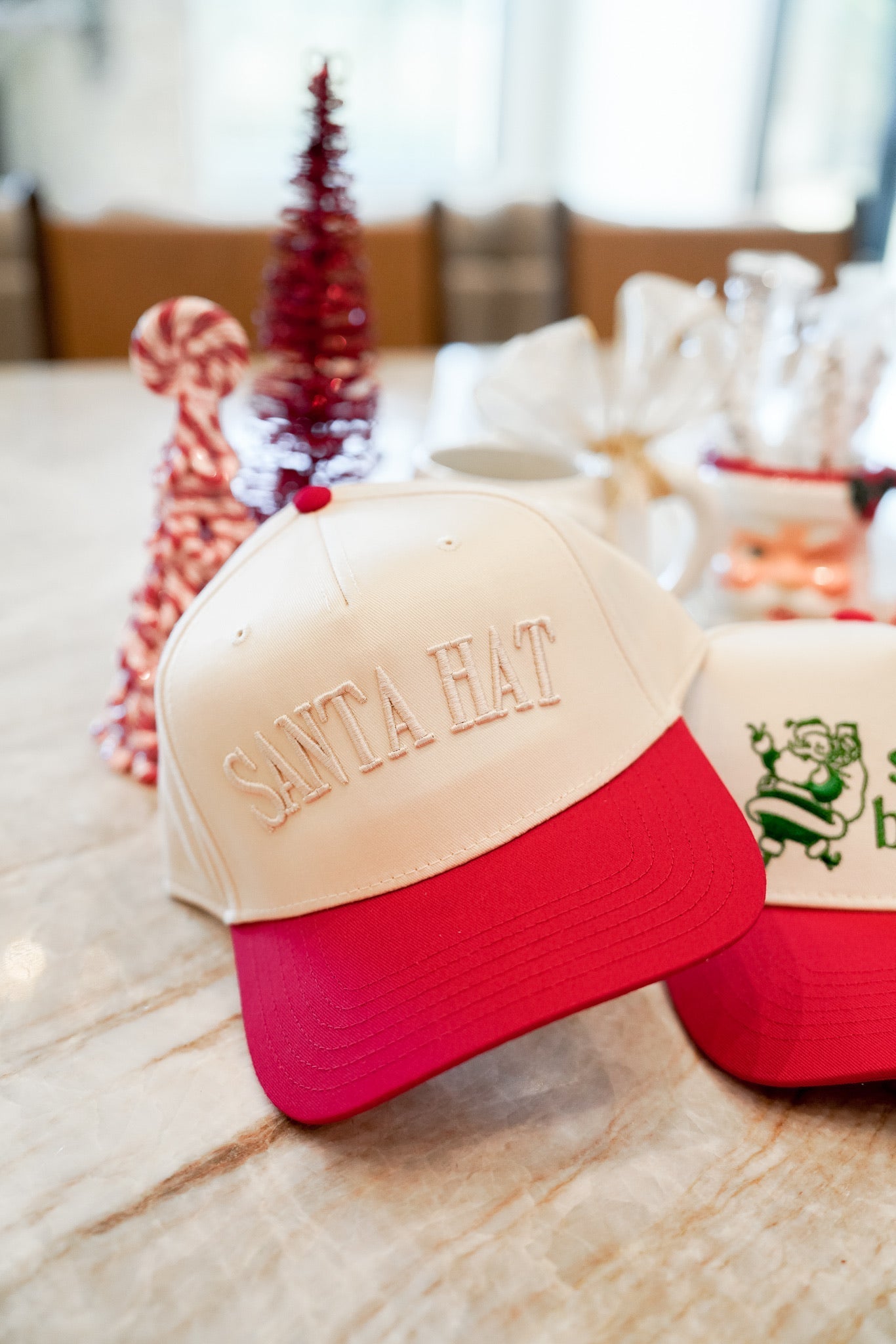 KenzKustomz Santa Hat - Red Vintage Trucker Hat