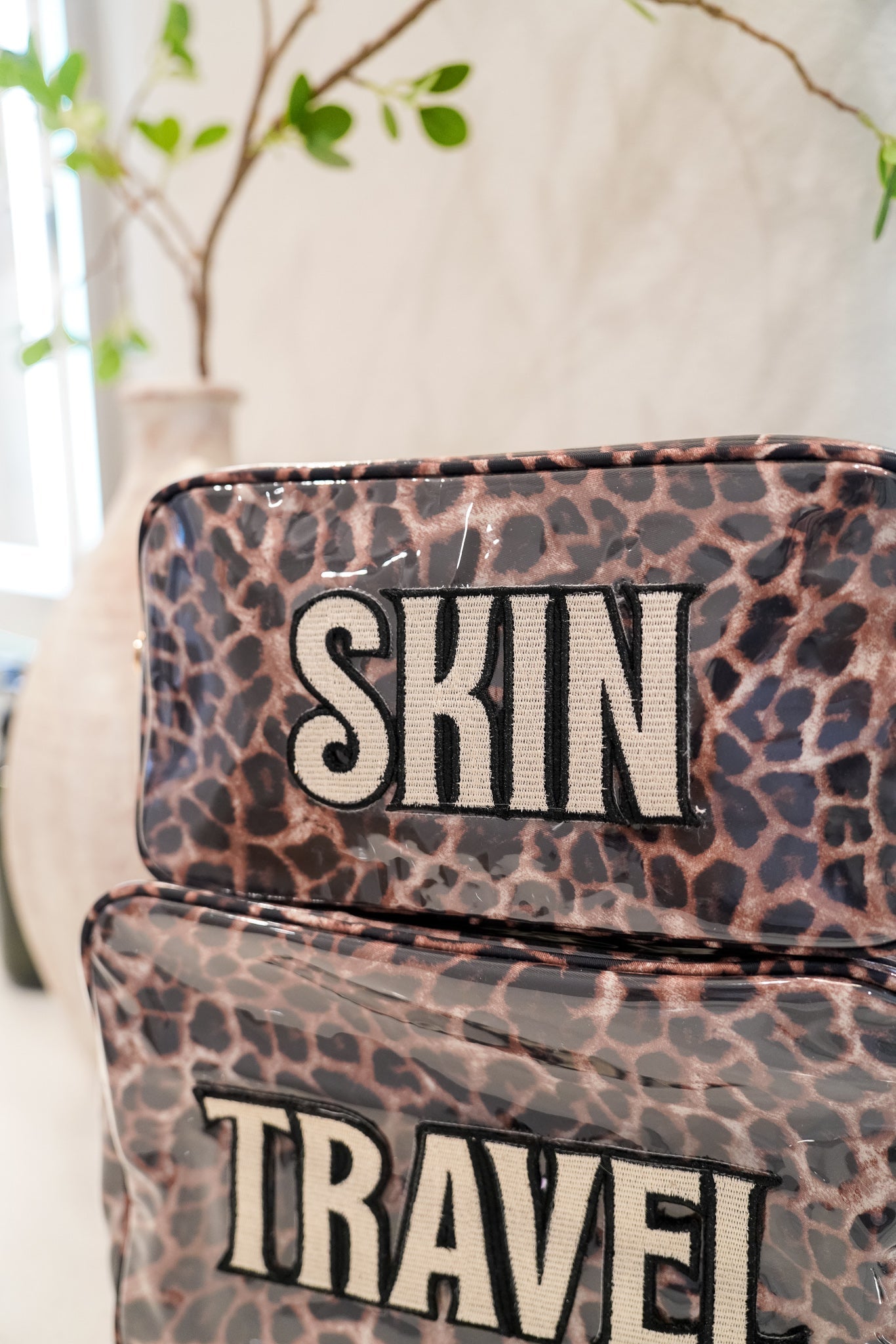 KenzKustomz Skin - Leopard Clear Coat Large Bag
