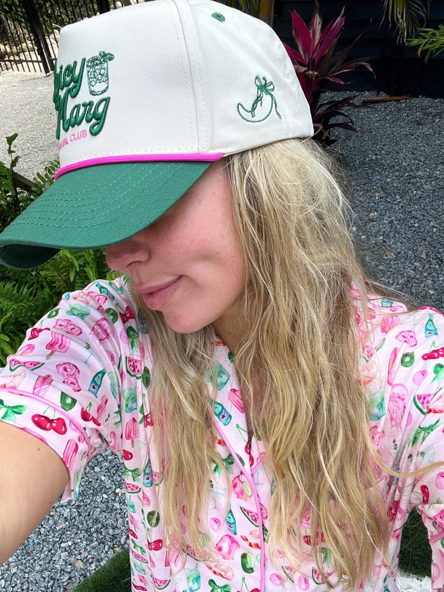 KenzKustomz Spicy Marg Social Club - Green Vintage Trucker Hat