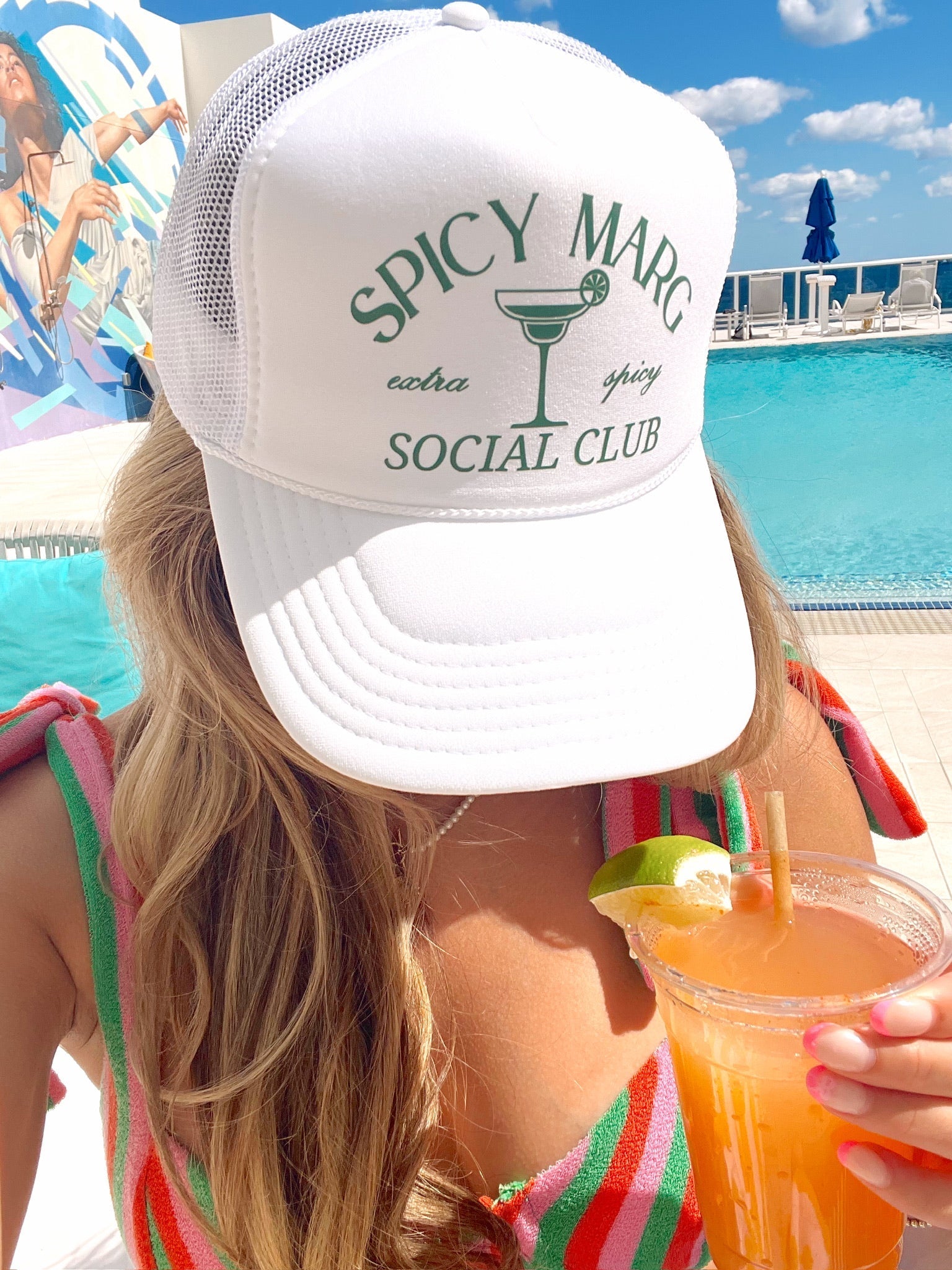 KenzKustomz Spicy Marg Social Club Trucker Hat