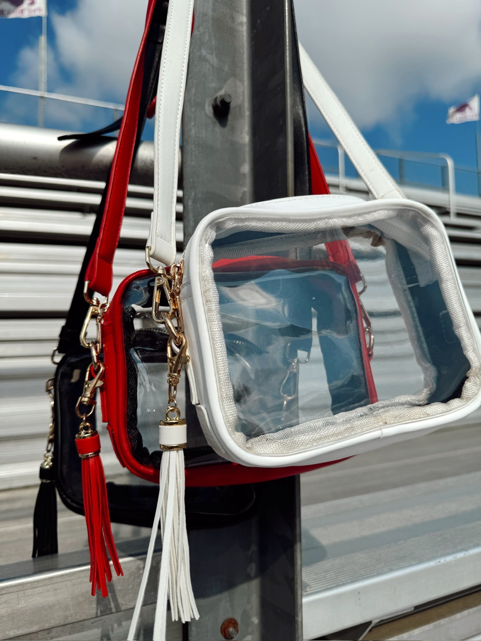 KenzKustomz Stadium Approved Clear Purse With Tassle