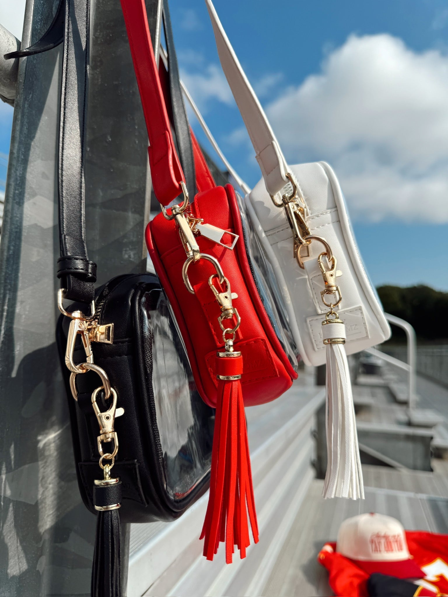 KenzKustomz Stadium Approved Clear Purse With Tassle