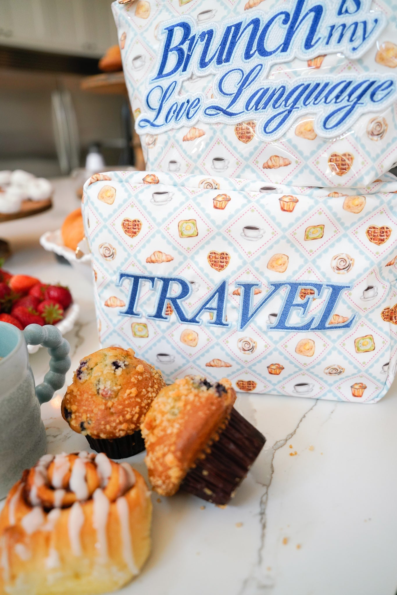 KenzKustomz Travel XL - Blue Breakfast