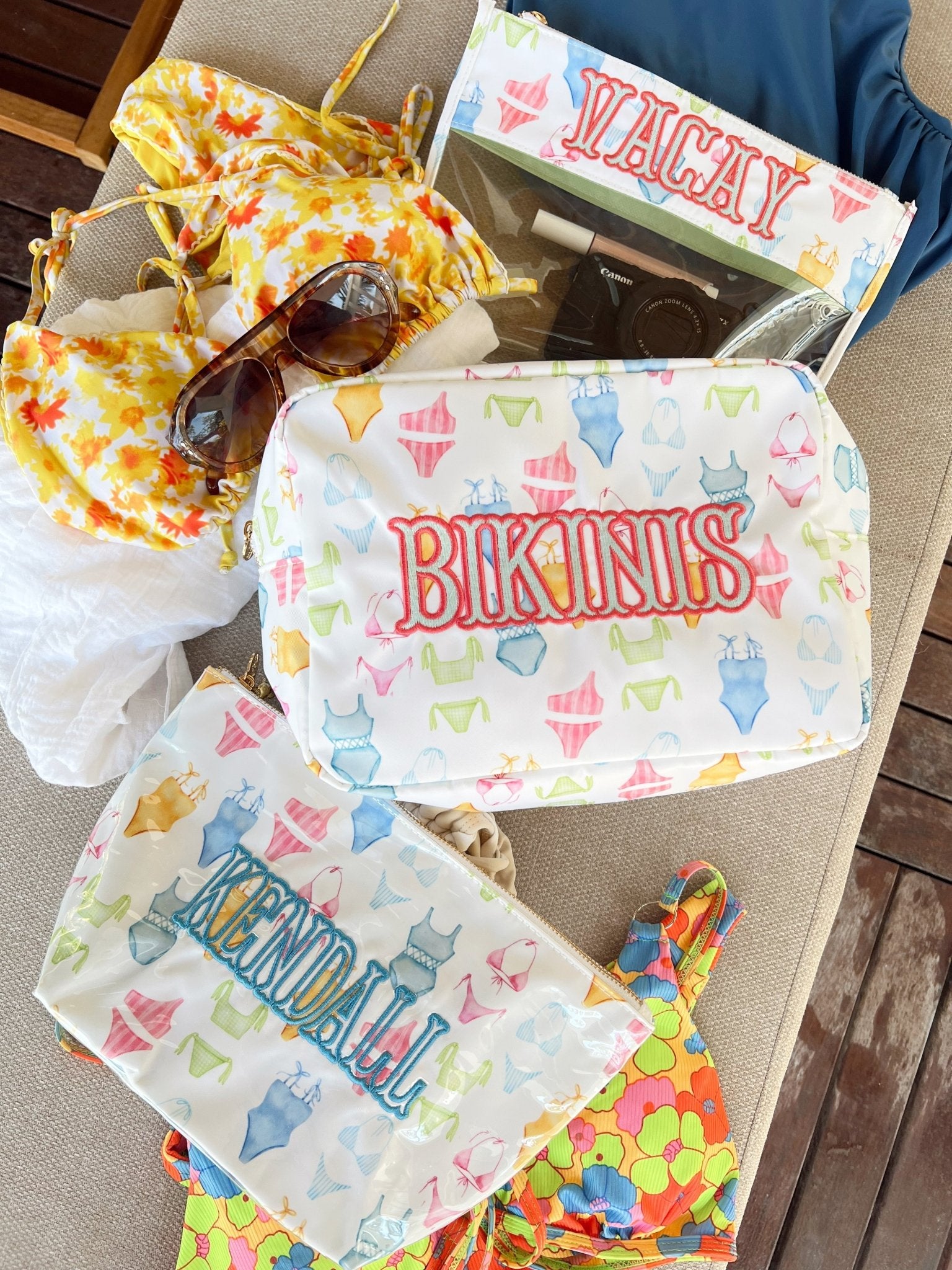 KenzKustomz Vacay - Bikinis Clear Pouch