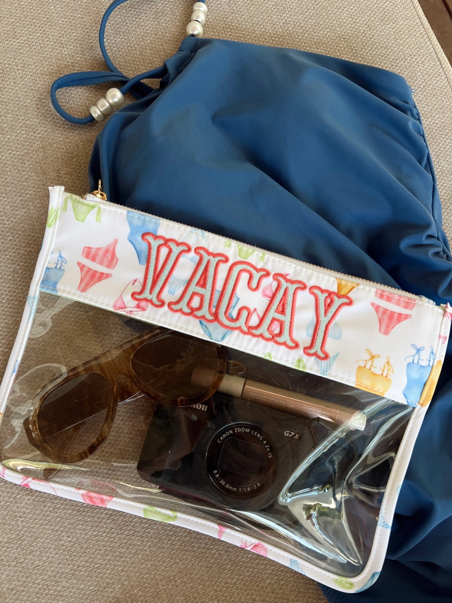KenzKustomz Vacay - Bikinis Clear Pouch