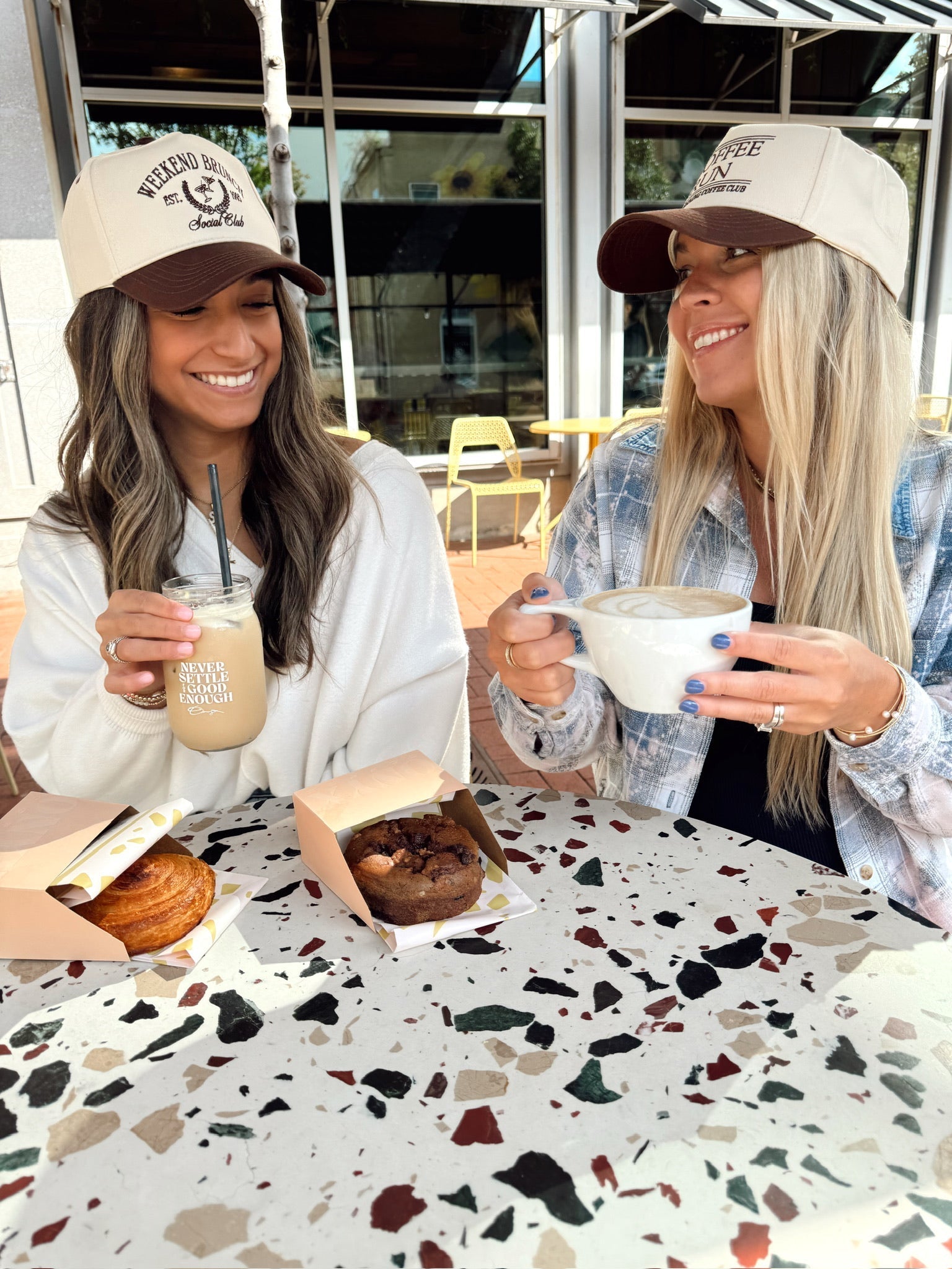 KenzKustomz Weekend Brunch Club - Brown Vintage Trucker Hat