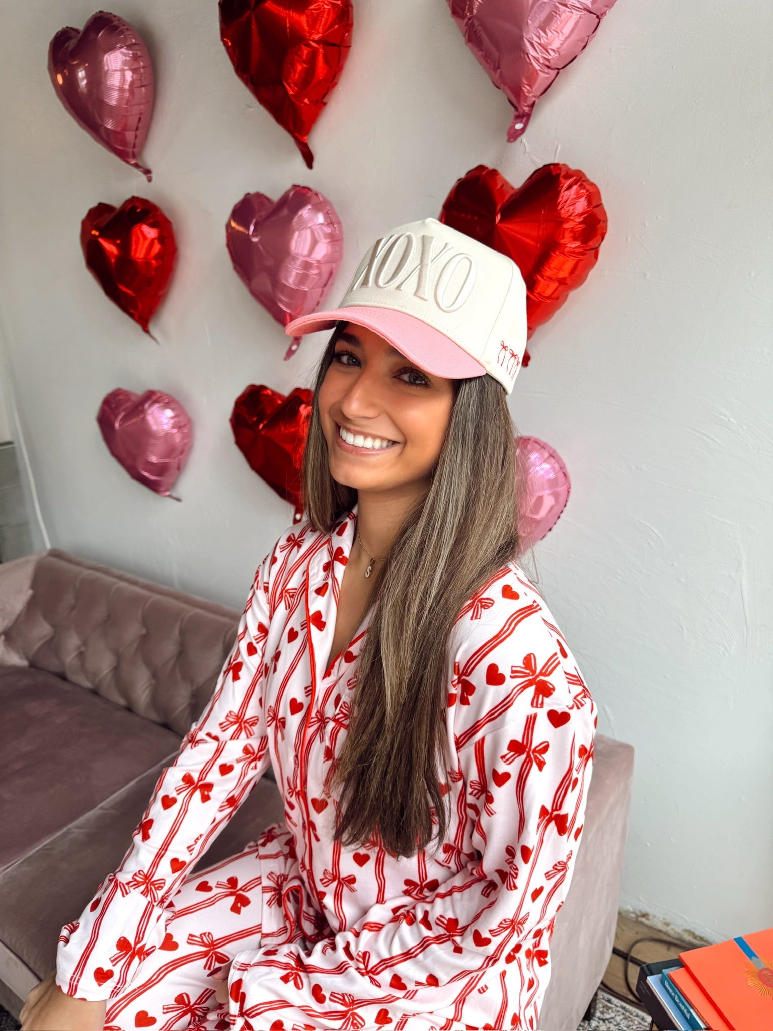 KenzKustomz XOXO - Pink Vintage Hat