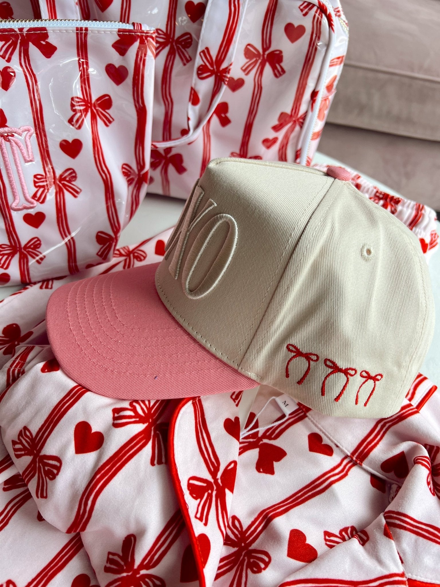 KenzKustomz XOXO - Pink Vintage Hat