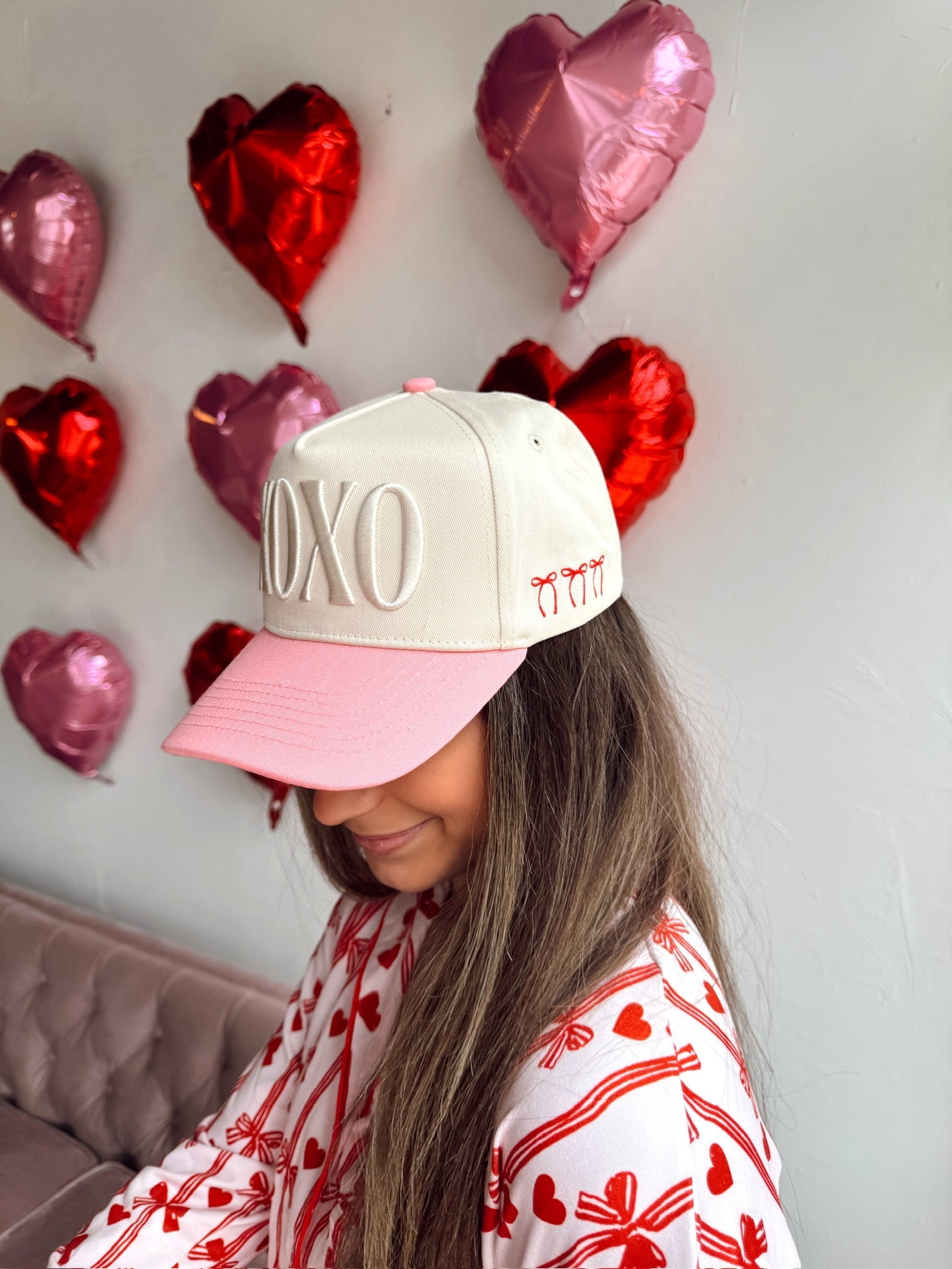 KenzKustomz XOXO - Pink Vintage Hat