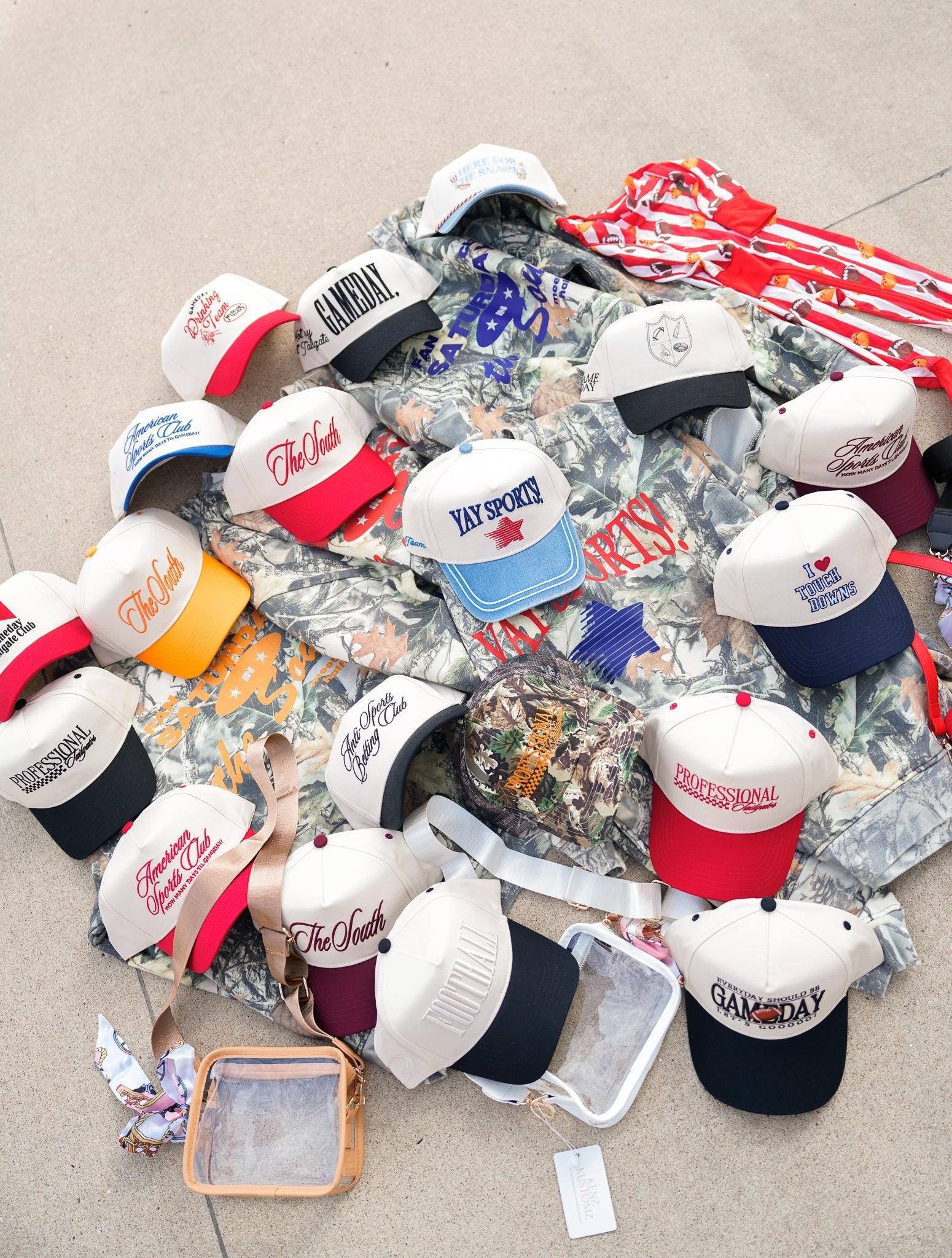 KenzKustomz Yay Sports! - Denim Vintage Trucker Hat