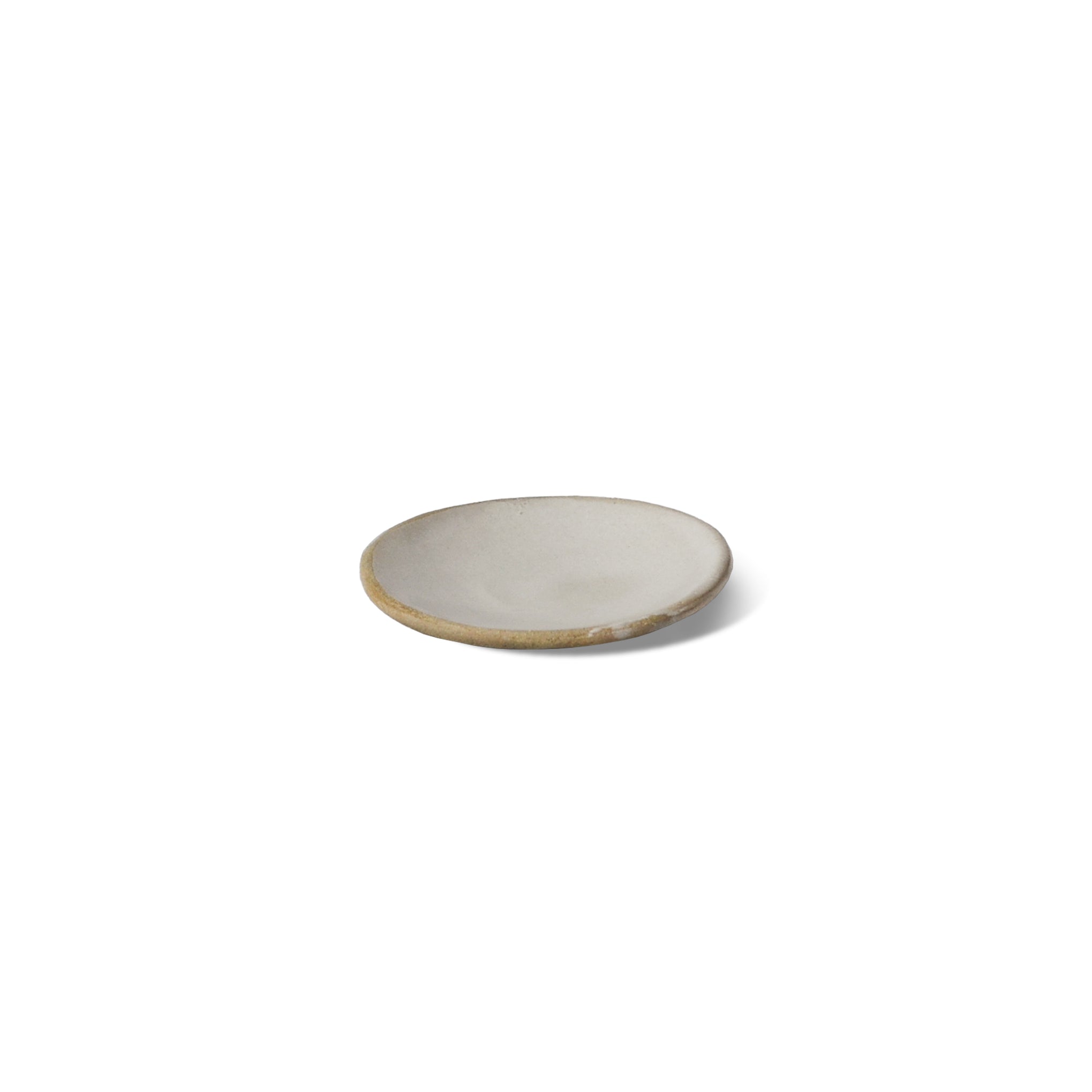 CEDAR AND MYRRH Light Grey Ceramic Incense Plate