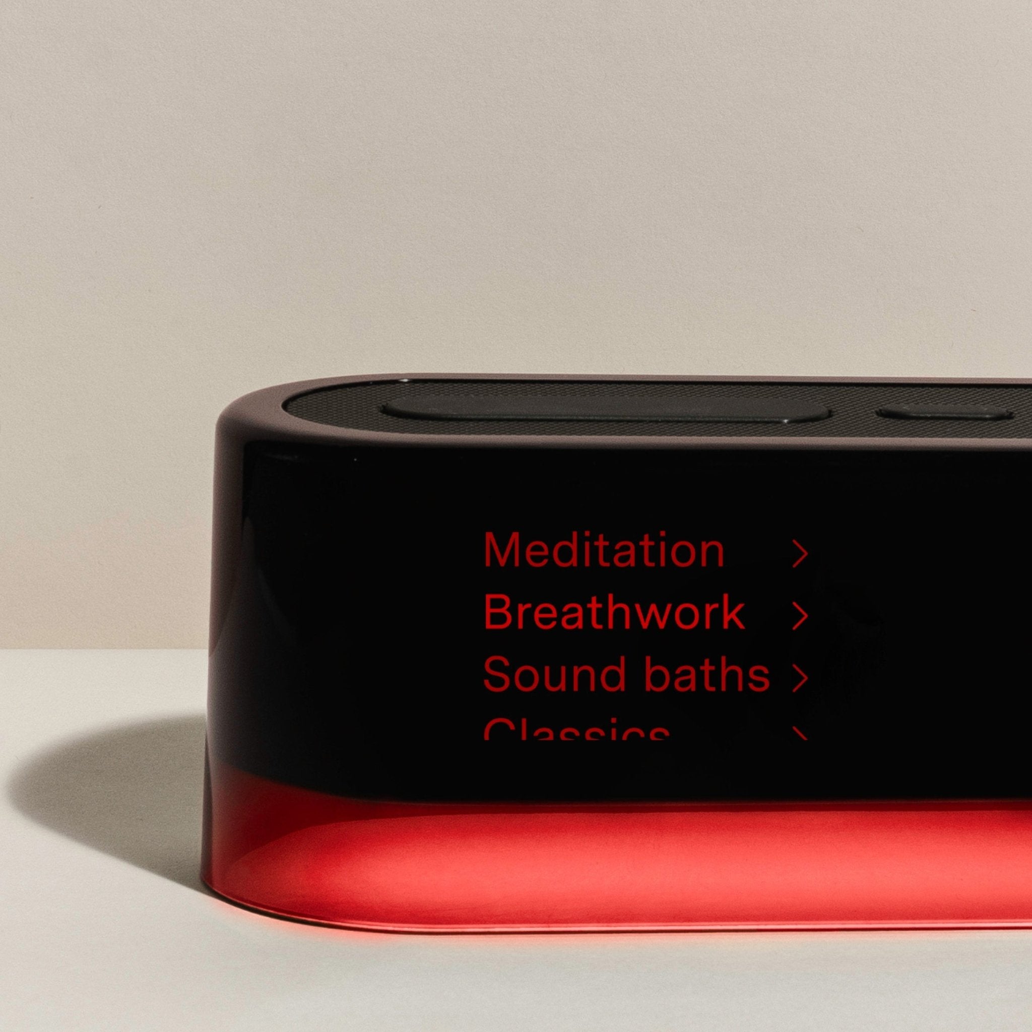 Loftie Red Shell Loftie Clock