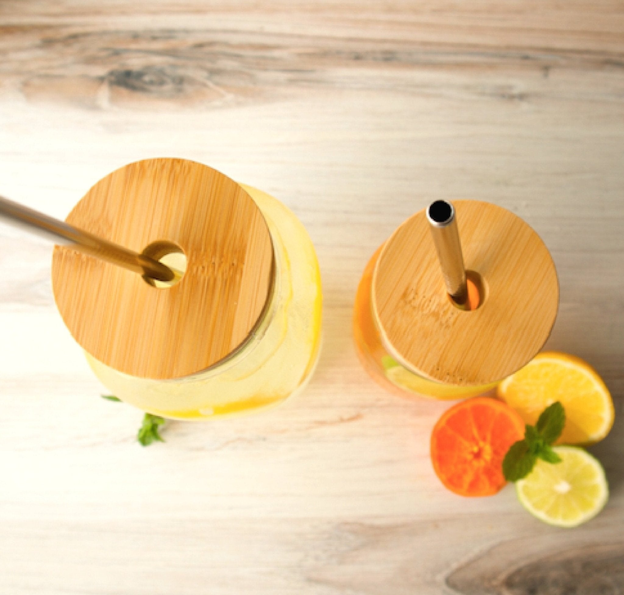 Love of Earth Co. Bamboo Lid w/ Straw Hole