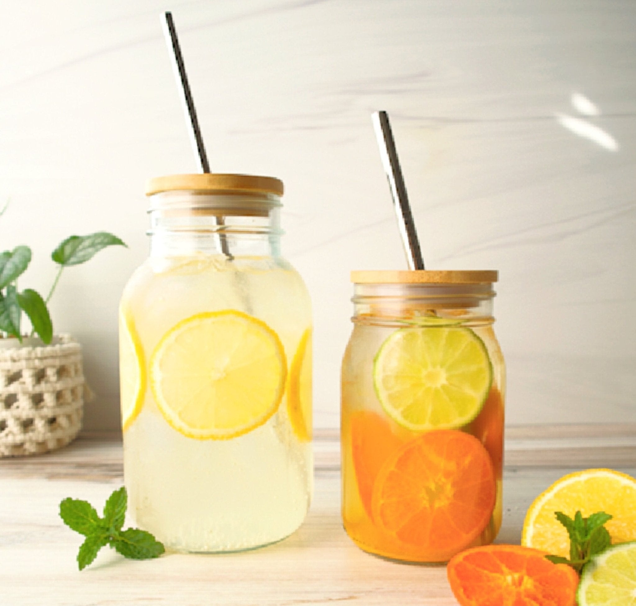 Love of Earth Co. Bamboo Lid w/ Straw Hole