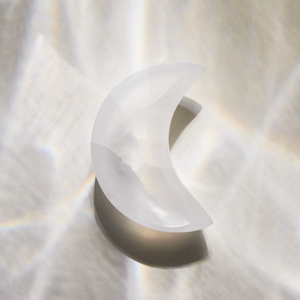 Selenite Moon Bowl
