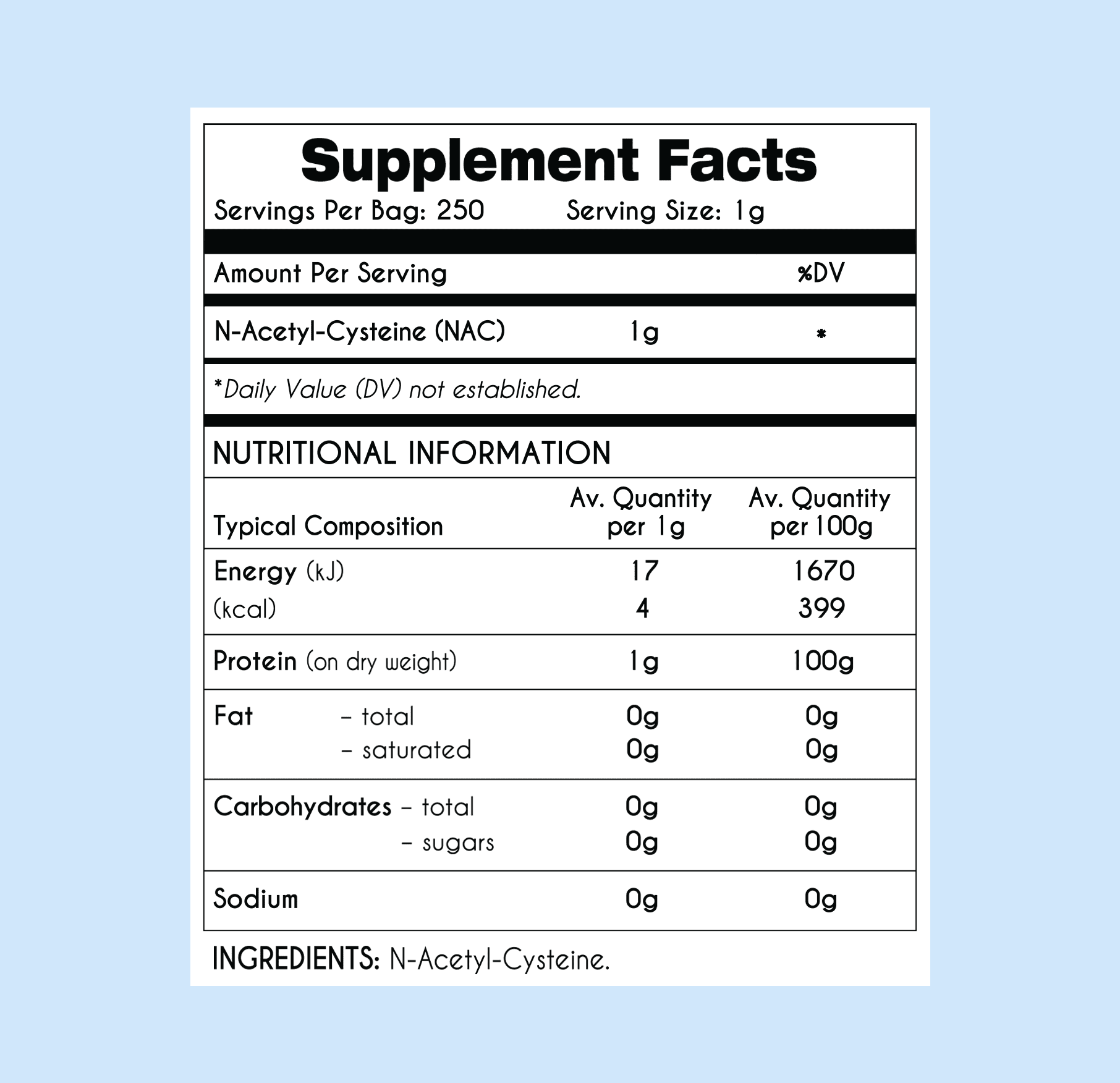 mybrainco - us NAC POWDER