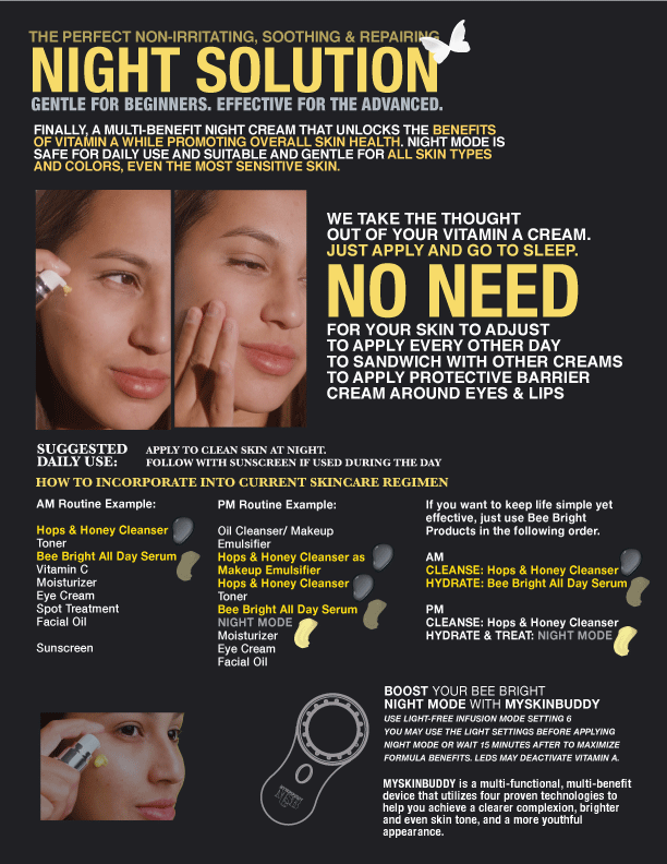 MYSKINBUDDY Bee Bright Night Mode