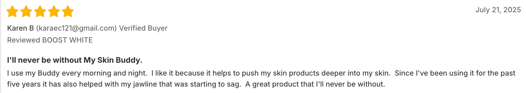 MYSKINBUDDY BOOST WHITE