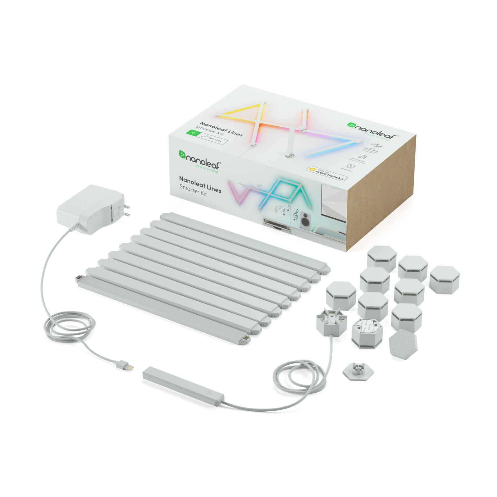 Nanoleaf Shop USA Lines 60 Degrees Smarter Kit (9 Lines)