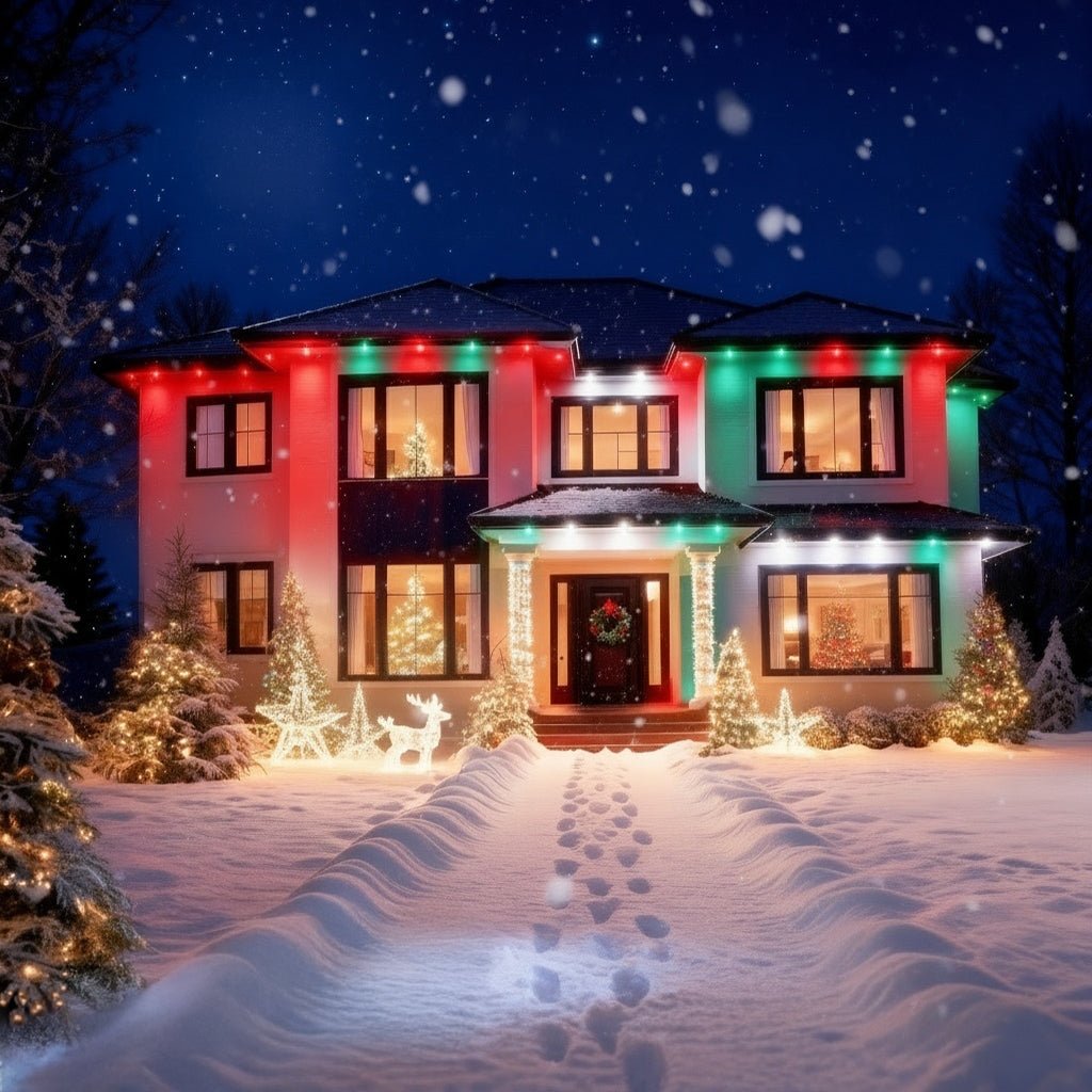 Nanoleaf Shop USA Matter Smart Multicolor Permanent Outdoor Lights Smarter Kit with Cable Covers 49ft (15m)