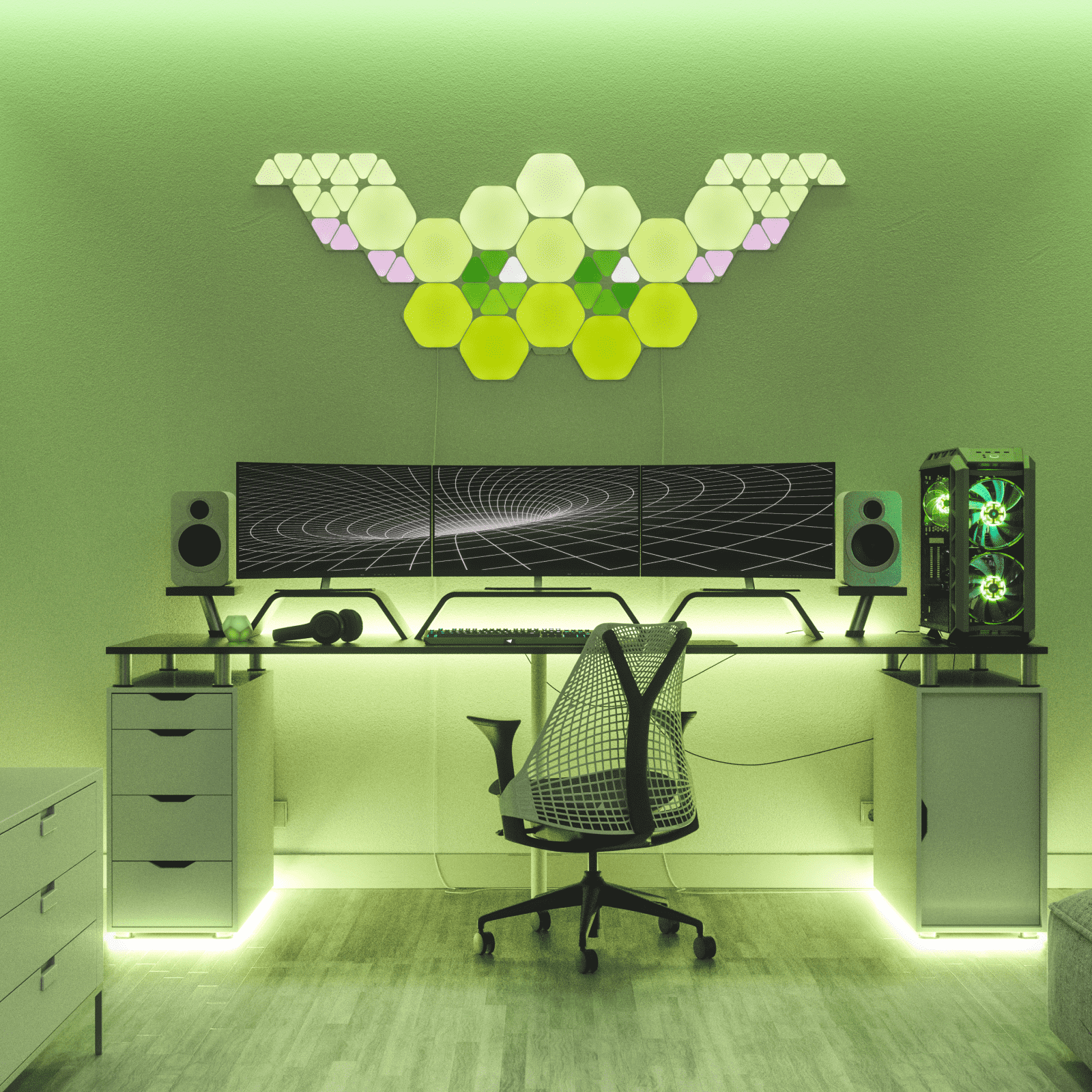 Nanoleaf Shop USA Shapes Hexagons Smarter Kit (7 Panels)