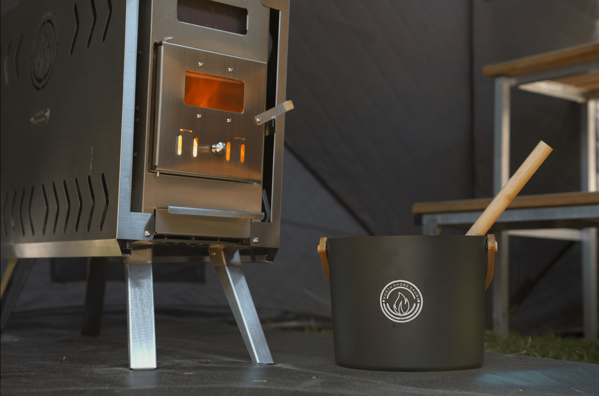 North Shore Sauna Mini Cube Sauna Tent Premium Package (2 - person)