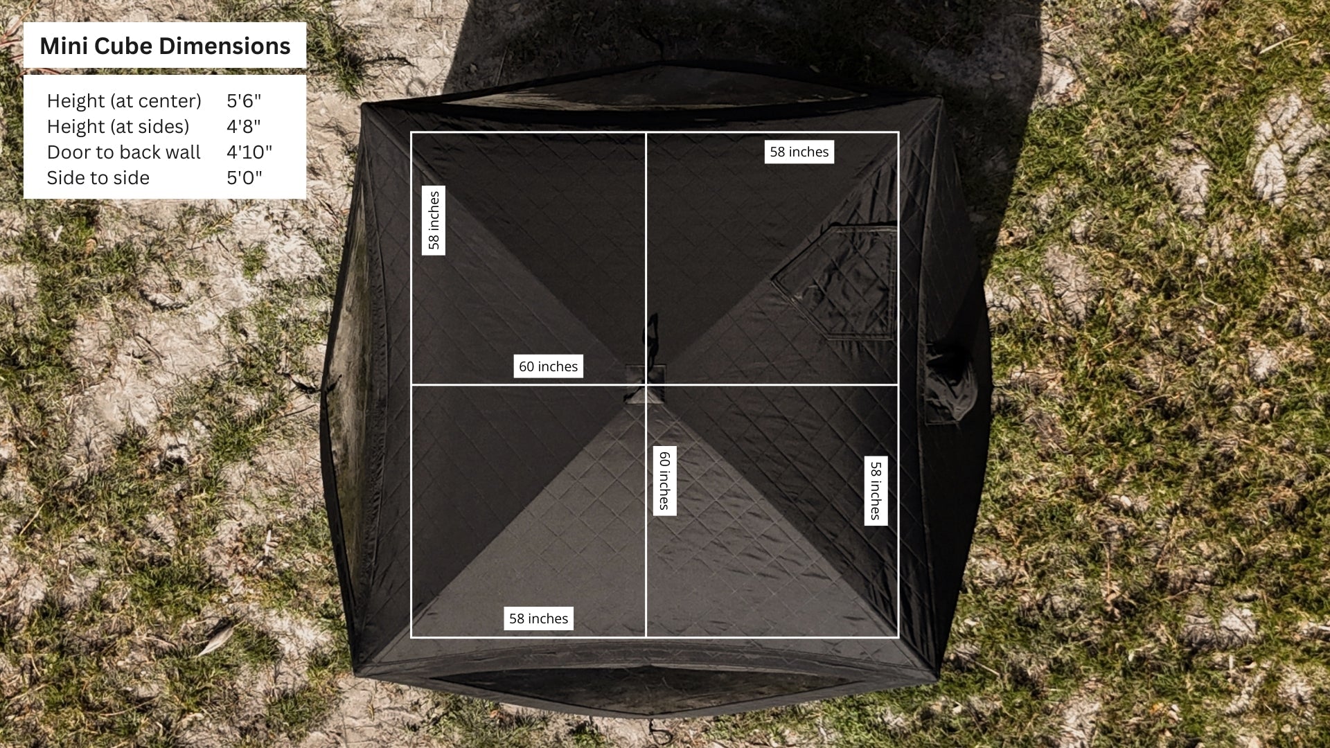 North Shore Sauna Mini Cube Sauna Tent Pro Package (2 - person)